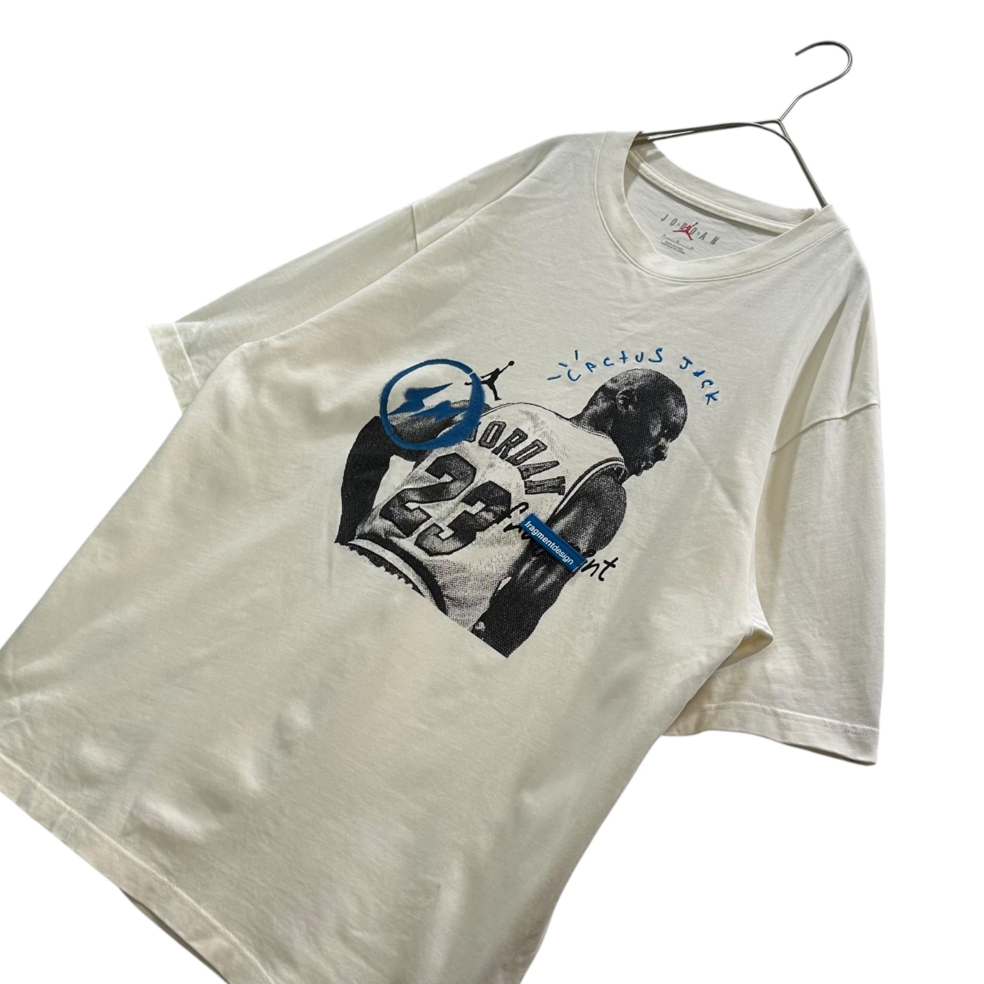 NIKE×Fragment Design×Travis Scott(ナイキ×フラグメントデザイン×トラヴィススコット) Air Jordan Travis Scott Fragment Tee "White" Tシャツ DJ0619-133 M ホワイト