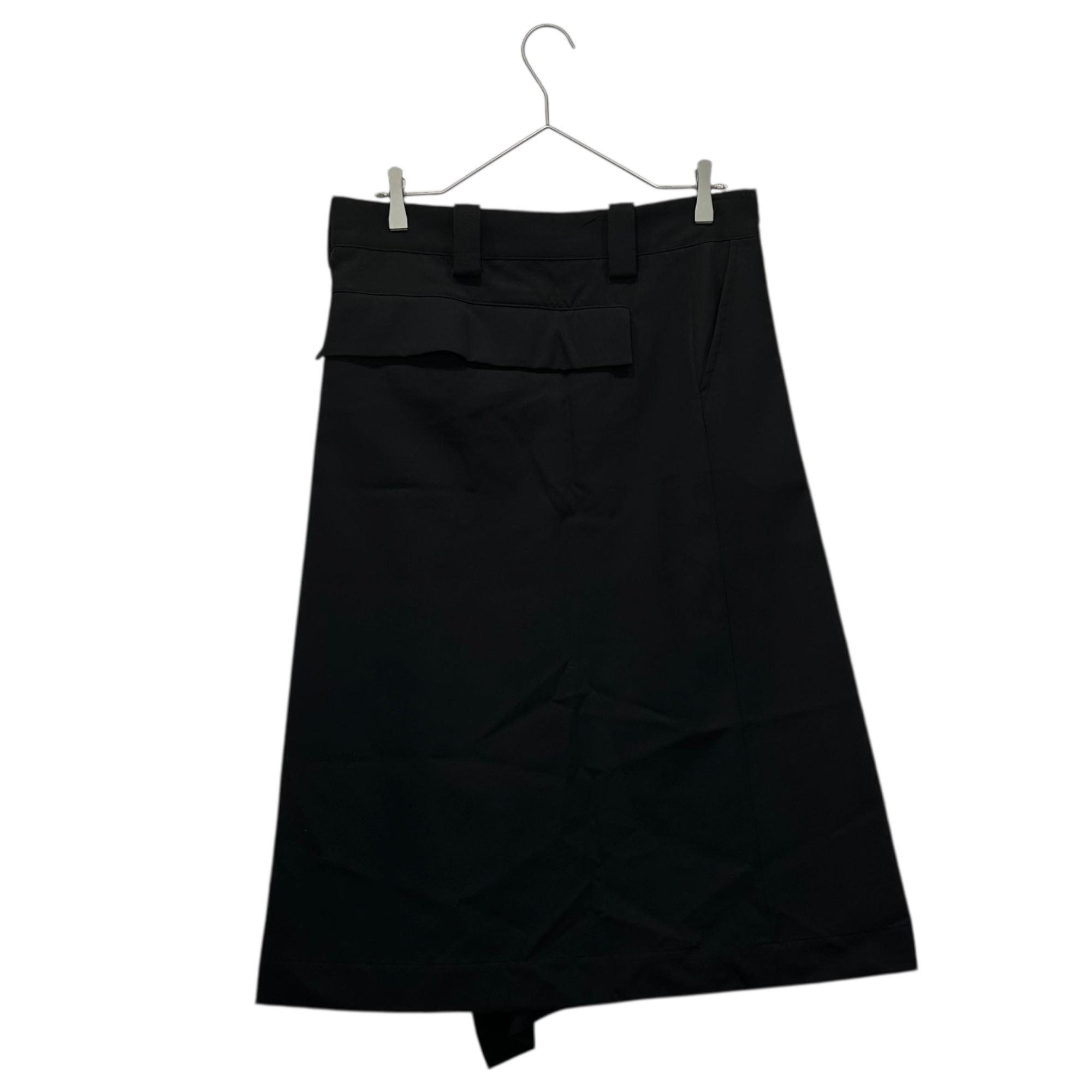 Y's(ワイズ) Wool Gabardine Big Flap Pocket Skirt ウールギャバジン ビッグ フラップ ポケット スカート YB-S11-100 2(M程度) ブラック