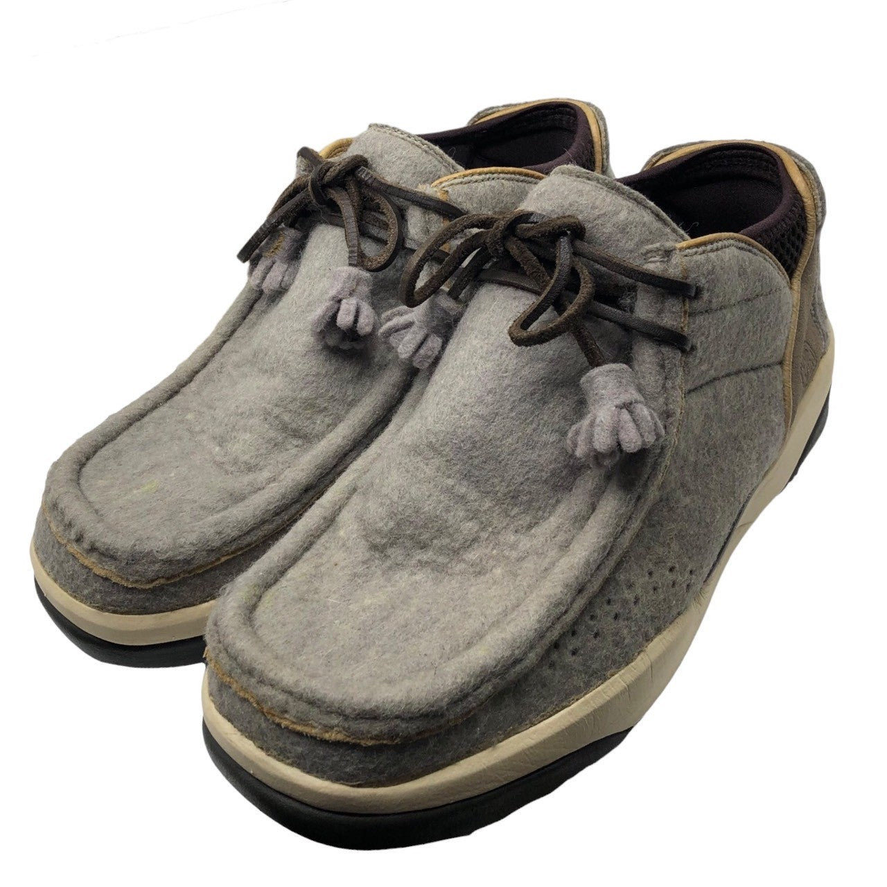 VISVIM(ビズビム/ヴィズヴィム) HUgE TYPE POLKE/FILZ ヒュージ当選品 ポルケ チャッカー スニーカー 9(27.0程度) グレー 箱付 稀少未発売品