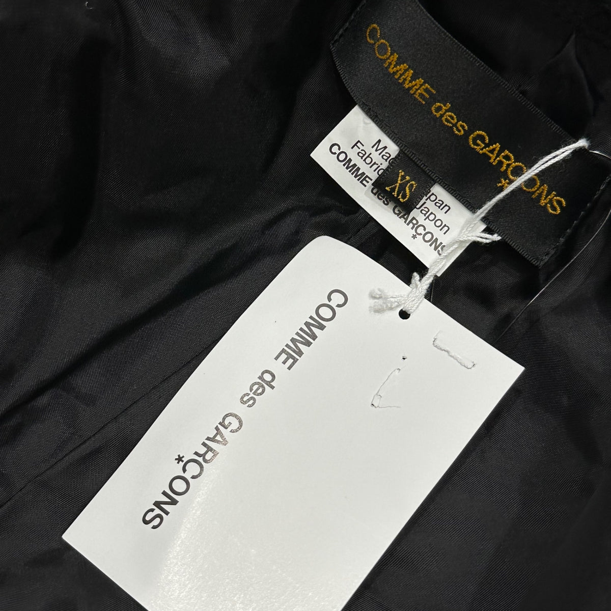 COMME des GARCONS(コムデギャルソン) 2026SS Faux-Leather Mixed Deconstructed Jacket 合皮 ミックス 変形 ジャケット GQ-J011 XS ブラック AD2025 コレクションアイテム