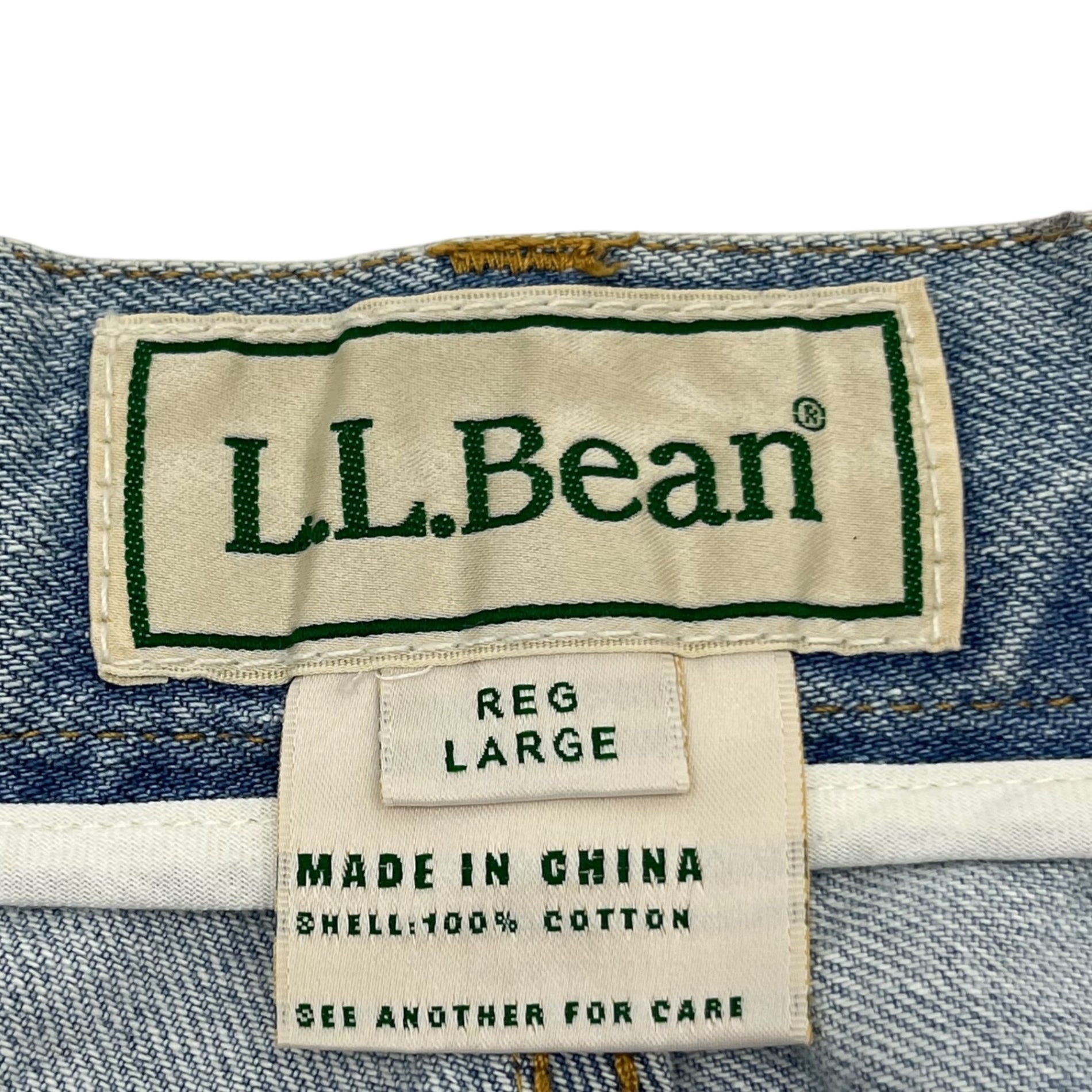 L.L.BEAN(エルエルビーン) Dexter Comfort Waist Jeans  デクスター コンフォート ウエスト ジーンズ 3475-3045 L ライトインディゴ 参考定価￥17,600 デニム パンツ ウォッシュ テーパード ワイド