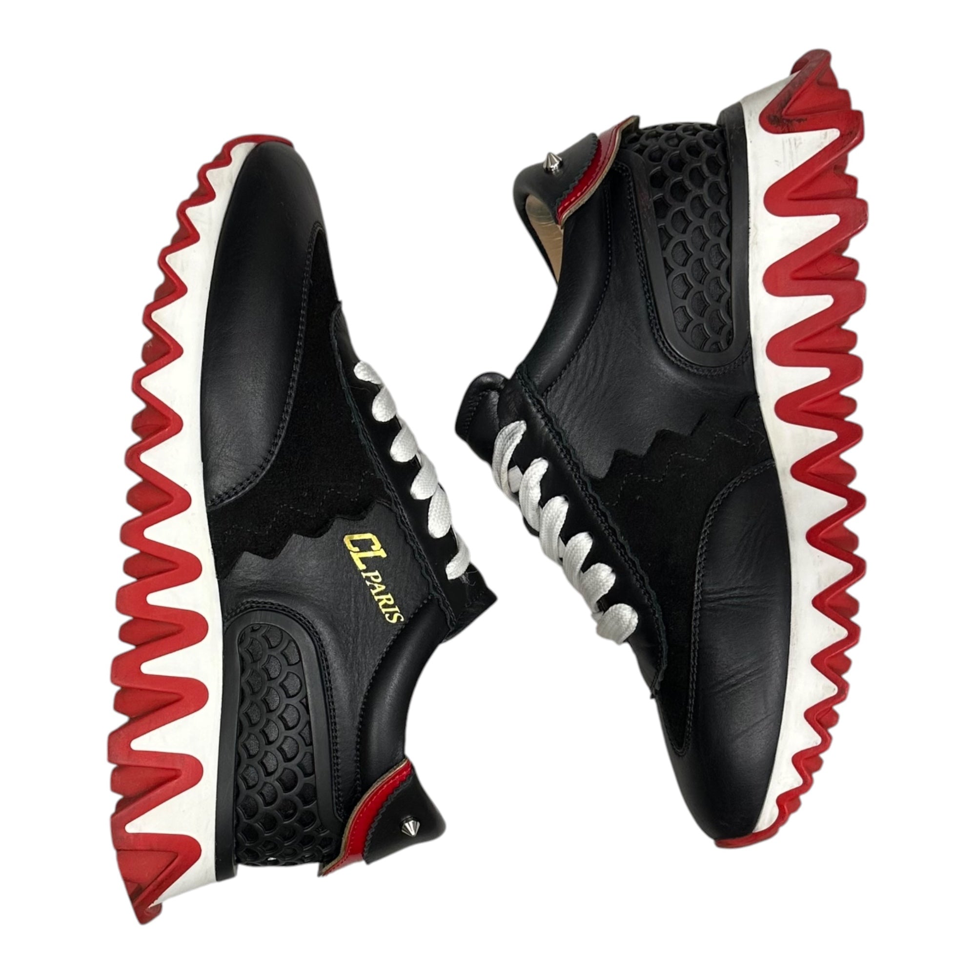Christian Louboutin(クリスチャンルブタン) LOUBISHARK FLAT ルビシャーク 厚底 スニーカー 35 ブラック×レッド