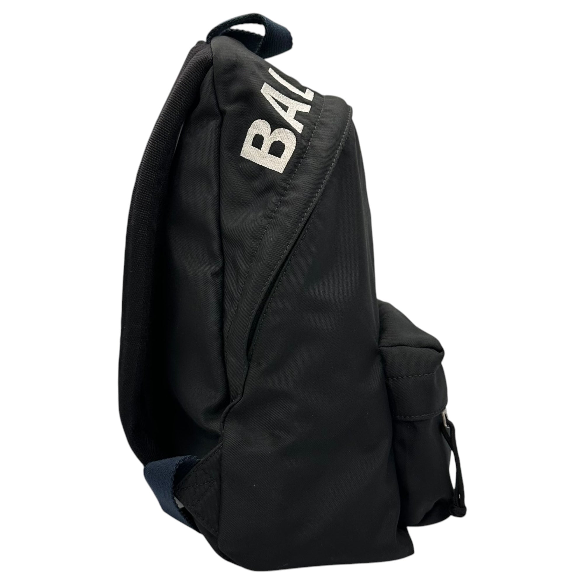 BALENCIAGA(バレンシアガ) WHEEL BACKPACK S ウィール バック パック S 565798 ブラック×ネイビー バッグ リュック ロゴ