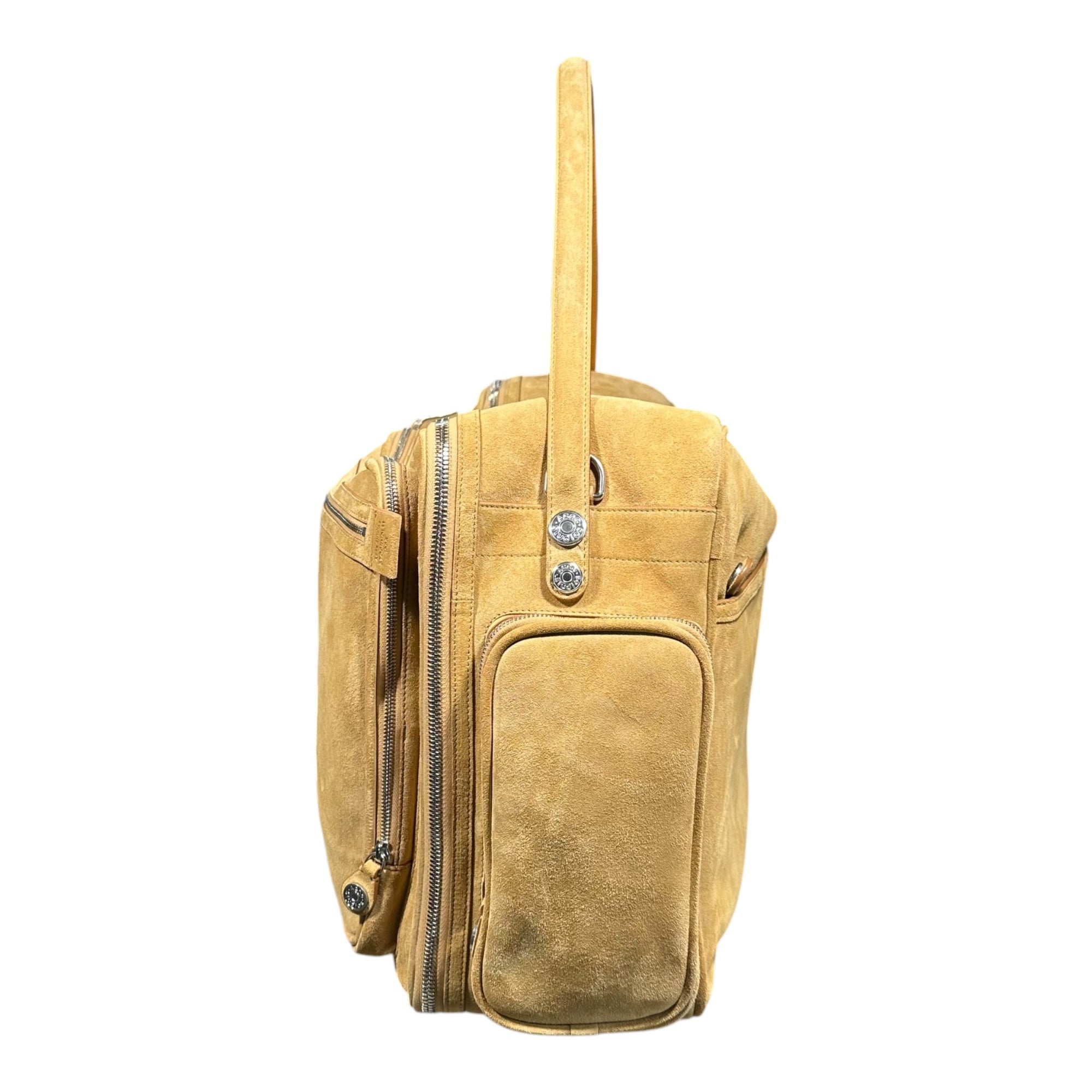 Acne Studios(アクネストゥディオズ) Camero Hotel Suede カメロ ホテル スウェード A10486- ベージュ ショルダー バッグ ボストン 旅行
