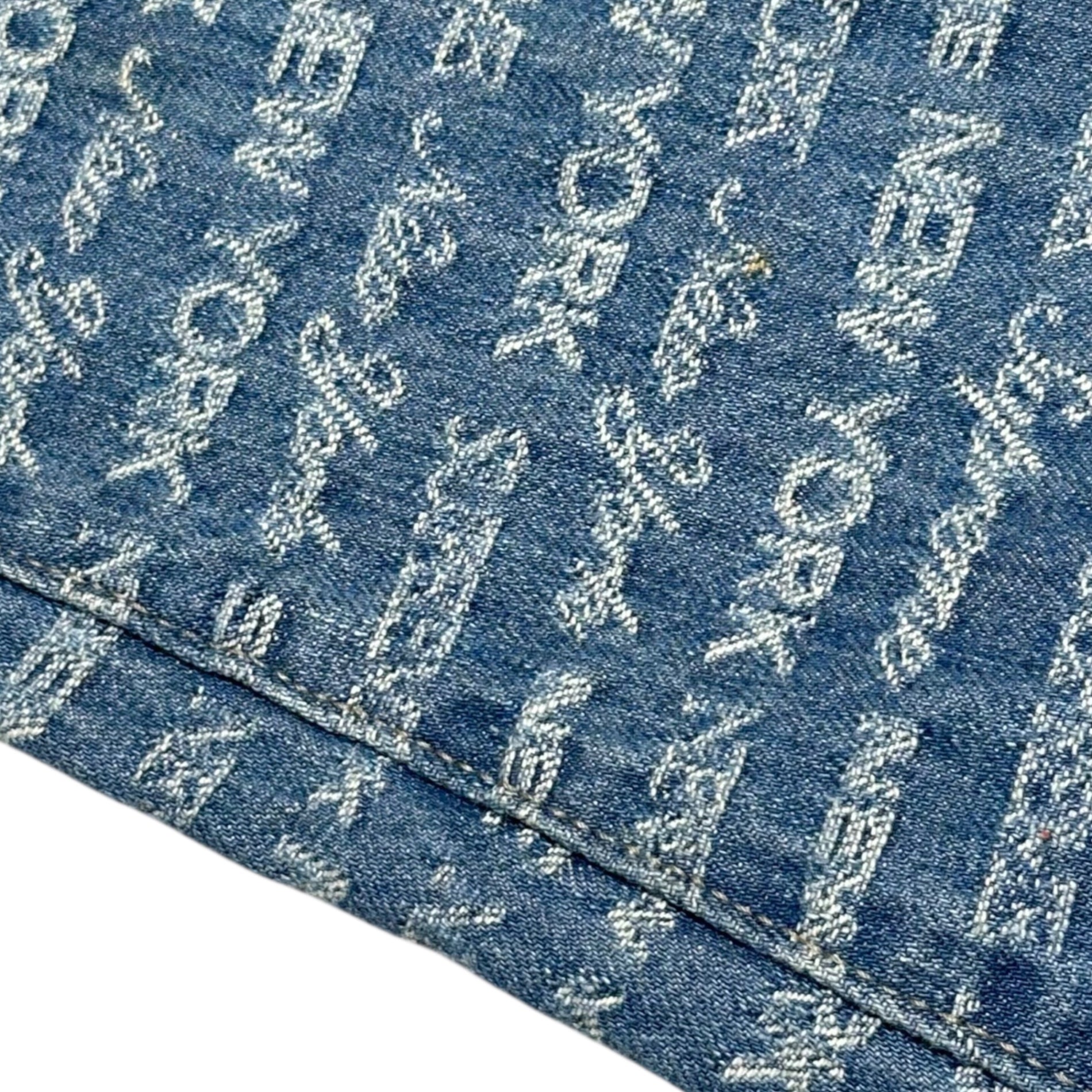 SUPREME(シュプリーム) 22AW Multi Type Jacquard Regular Jean マルチタイプ ジャカード レギュラー ジーンズ 30 ライトインディゴ 22FW ロゴ デニム パンツ