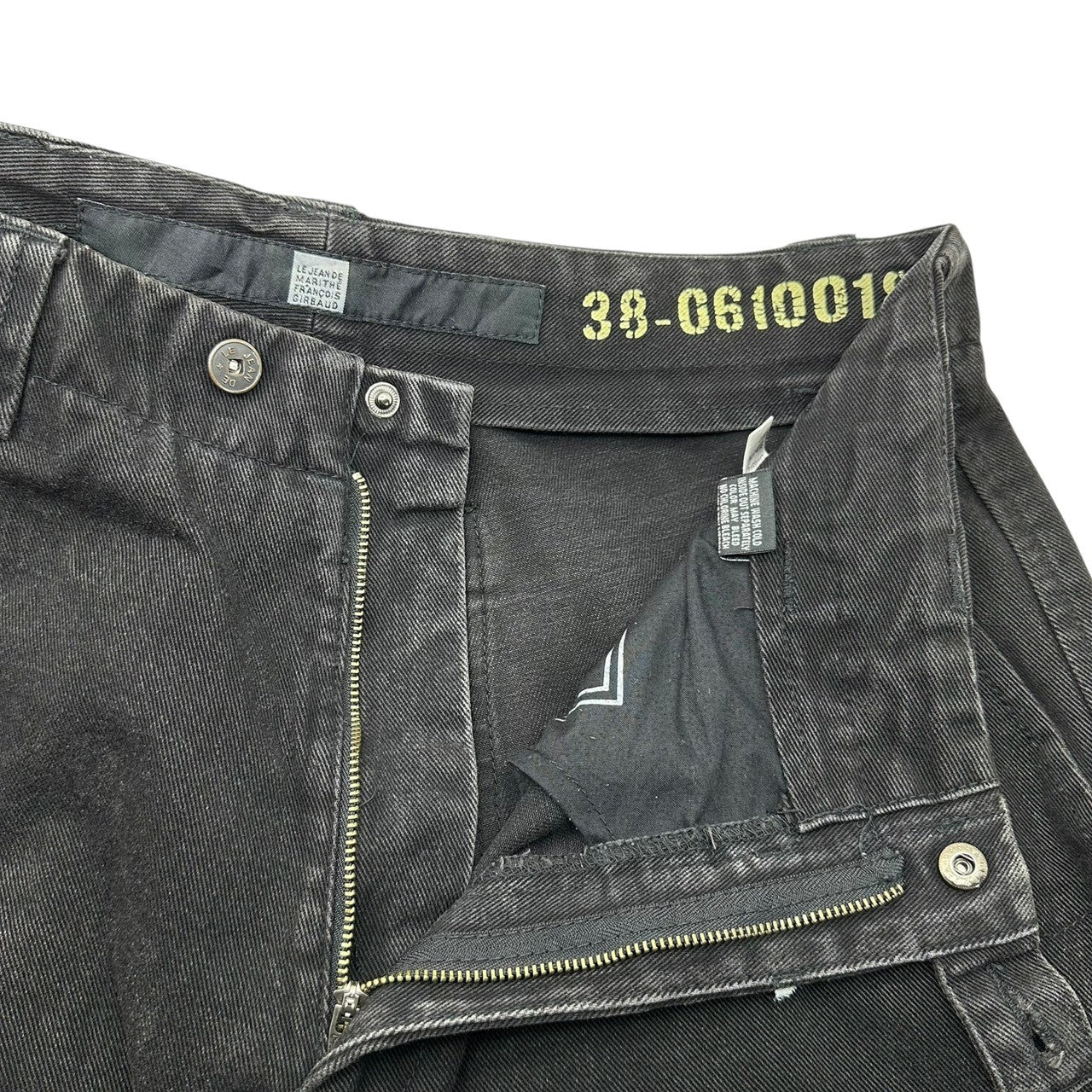 MARITHE FRANCOIS GIRBAUD(マリテフランソワジルボー) 90's~00's Shuttle Cargo Baggy Wide Pants シャトル カーゴ バギー ワイド パンツ 36 ブラック×ホワイト ヴィンテージ B-BOY Y2K