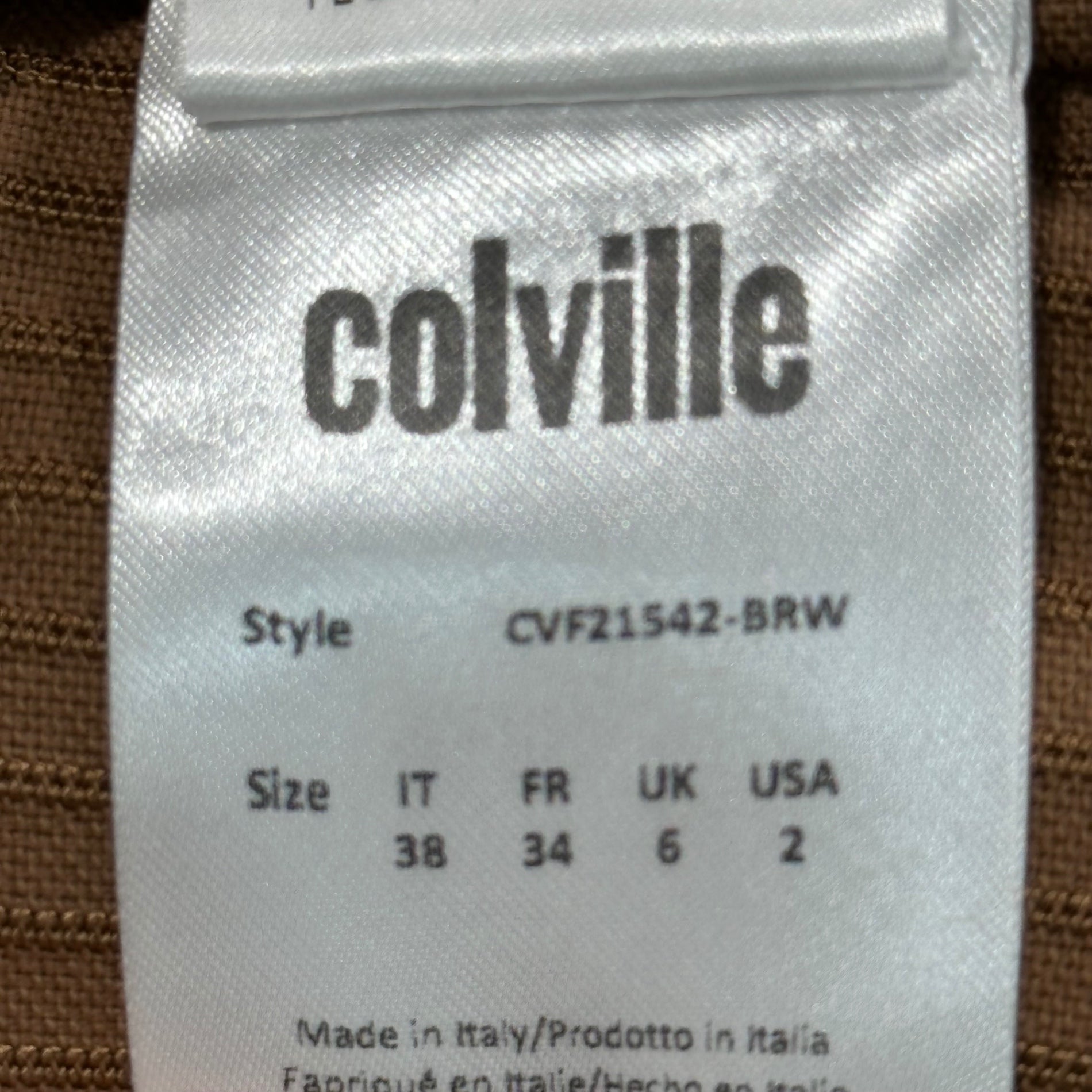 COLVILLE(コルヴィル) HOURGLASS DRESS コーデュロイ ドレス ワンピース FREE ブラウン 太畝 元MARNIデザイナー 国内定価196,900円(税込)