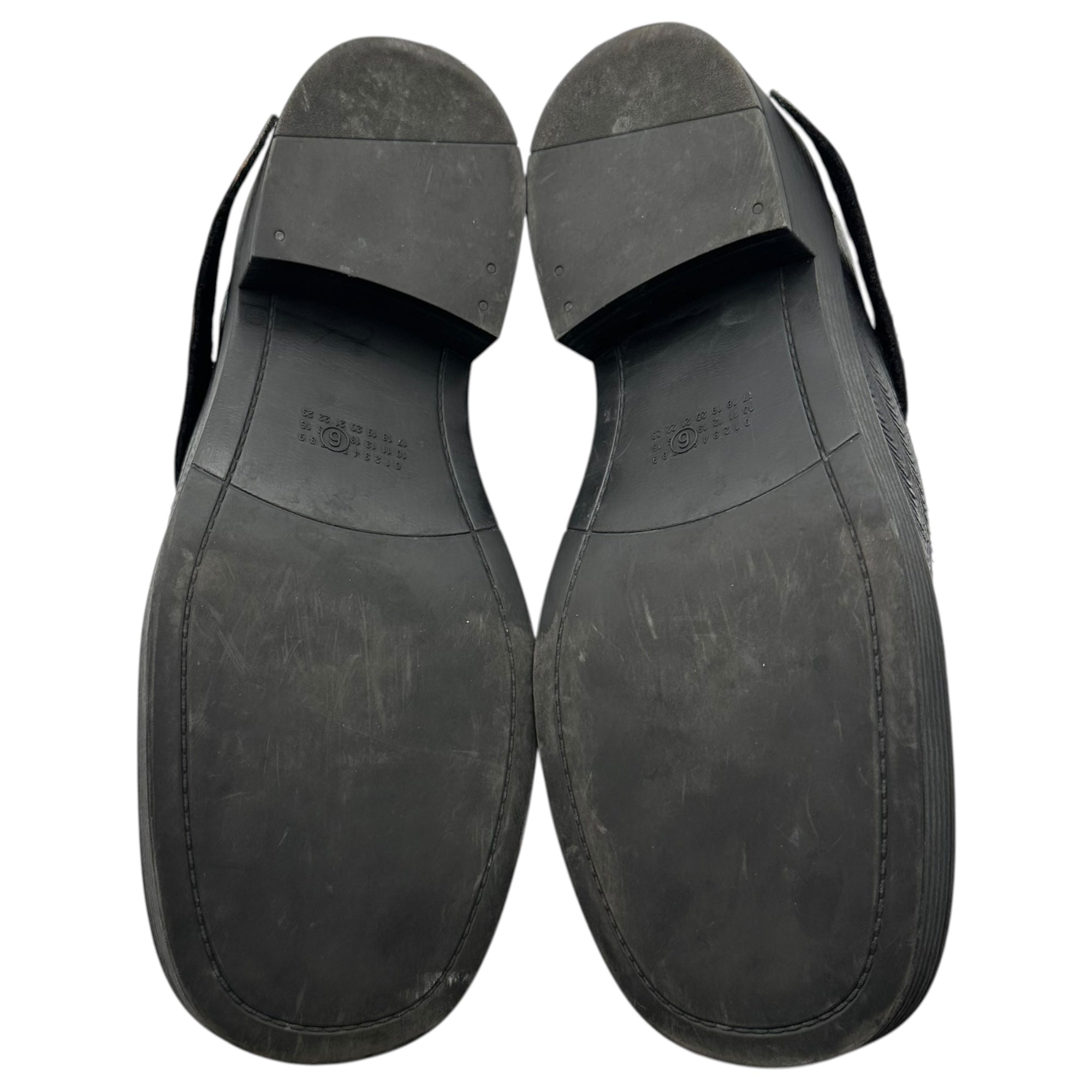 MM6 Maison Margiela(エムエムシックス) 24SS ”Sample product” Embossed Leather Mary Jane Shoes サンプル品 型押しレザー メリージェーン シューズ 43(28cm程度) ブラック ソルド品