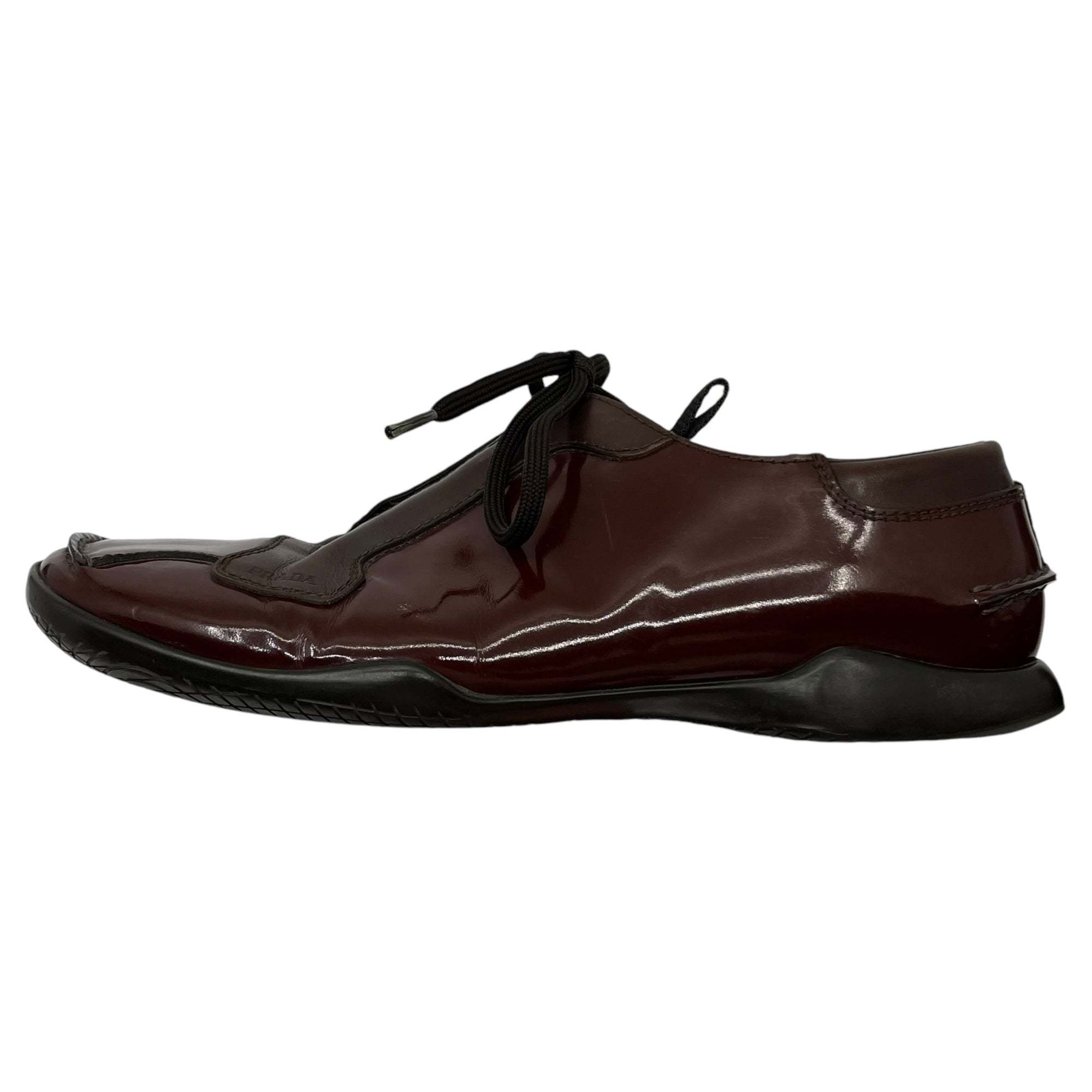 PRADA(プラダ) 00's Patent leather square toe shoes パテントレザー スクエアトゥ シューズ 1241 8(27cm程度) ブラウン Y2K アーカイブ