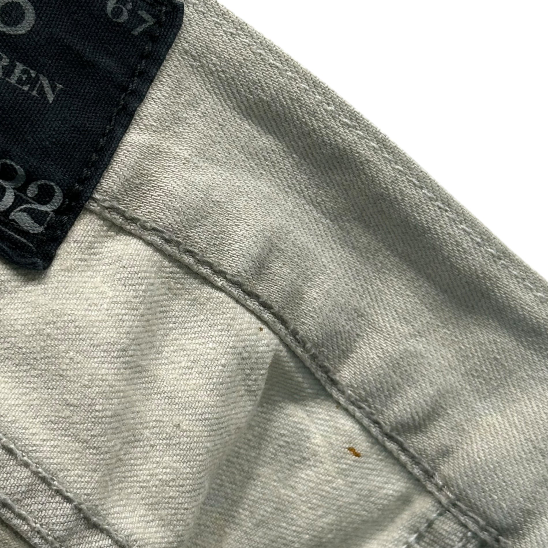 POLO RALPH LAUREN(ポロラルフローレン) Distressed Stretch Biker Denim Pants ダメージ加工 ストレッチ バイカー デニム パンツ 32 ライトグレー スキニー