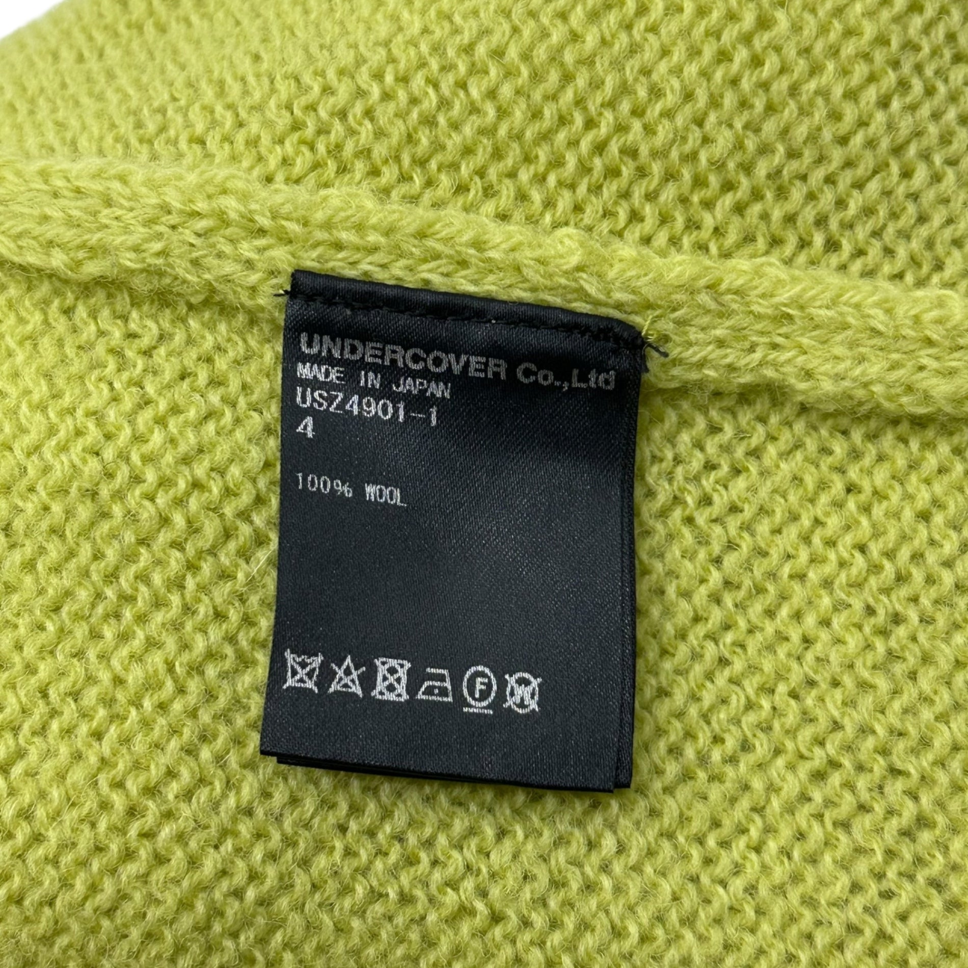 the Shepherd(ザシェパード) 20AW Elbow Patch Stitch Wool Knit エルボーパッチ ステッチ ウール ニット USZ4901-1 4 ライムグリーン