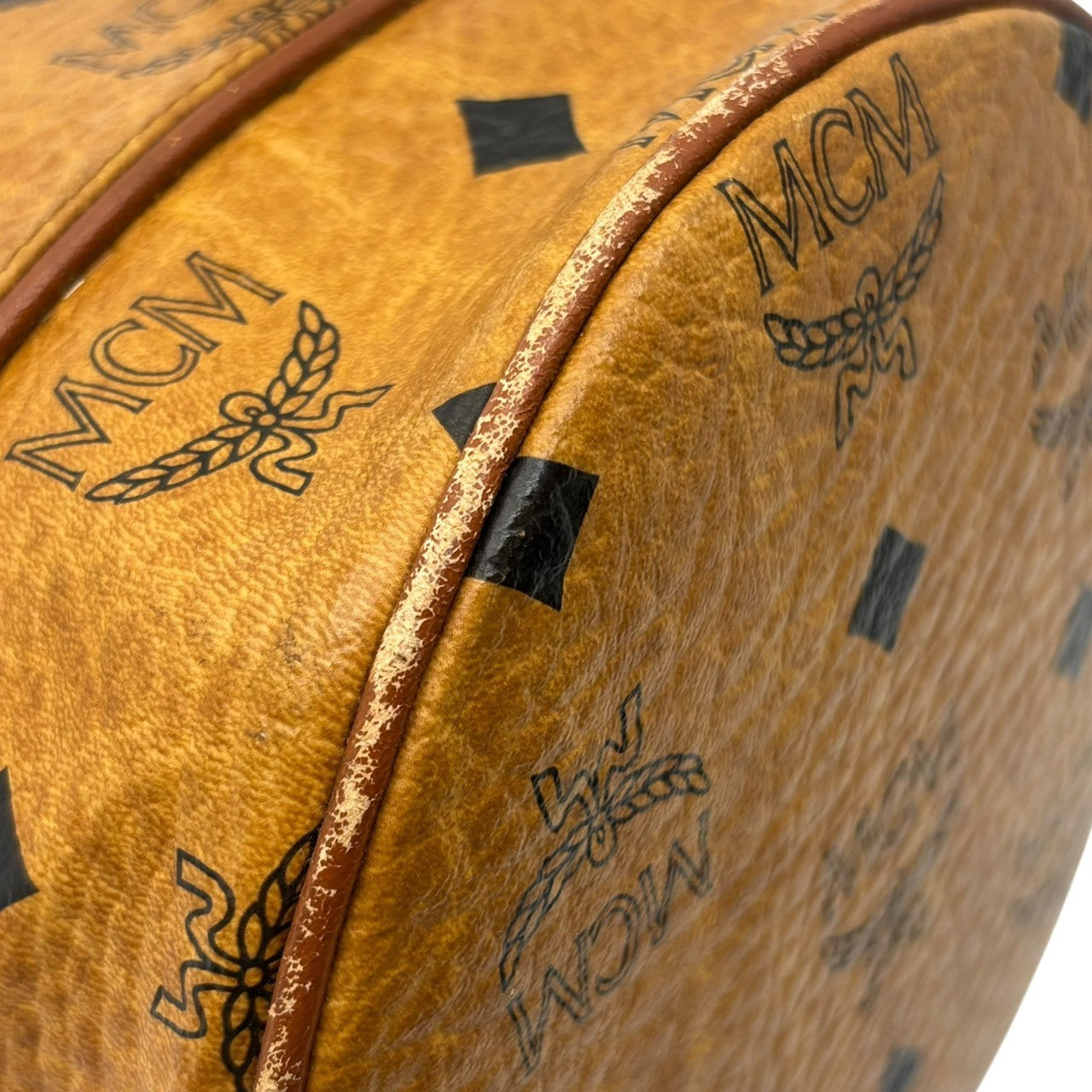 MCM(エムシーエム) Mini Drawstring Shoulder Pouch ミニ 巾着型 ショルダー ポーチ バッグ ブラウン