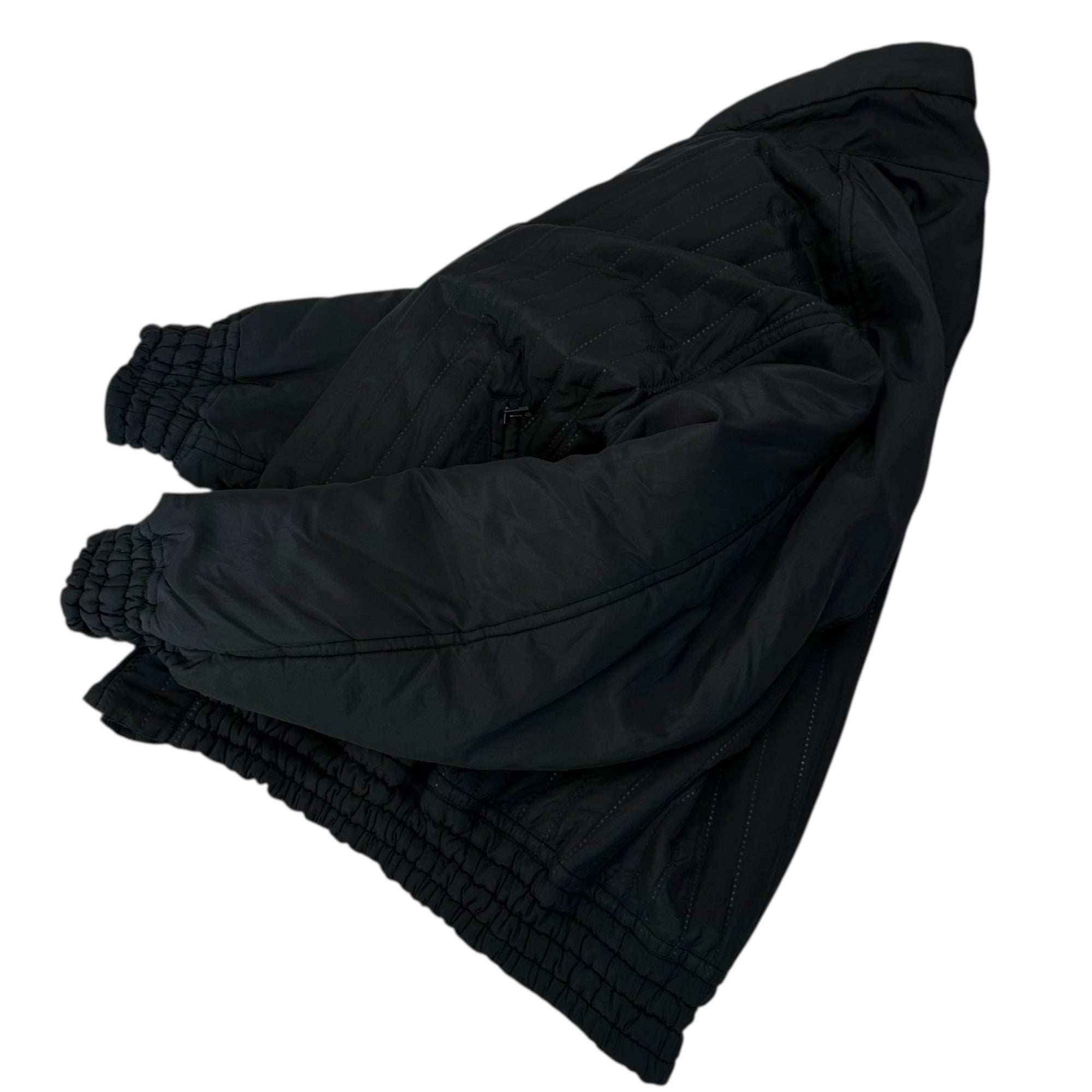 ISSEY MIYAKE MEN(イッセイミヤケメン) 87’s Archive Striped Padded Bomber Jacket アーカイブ ストライプ パテッド ボンバー ジャケット LG23037 L ブラック 80年代 80's ヴィンテージ 筆タグ