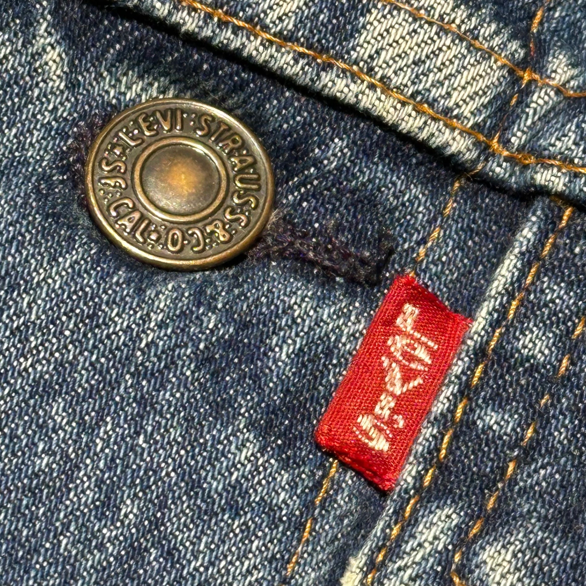 UNDERCOVER × Levi's(アンダーカバー × リーバイス) 22AW Hybrid Tracker Down Jacket Indigo ハイブリッド トラッカー ダウン ジャケット UC2B9201 M インディゴ×ベージュ×ブラック ヴィンテージ加工