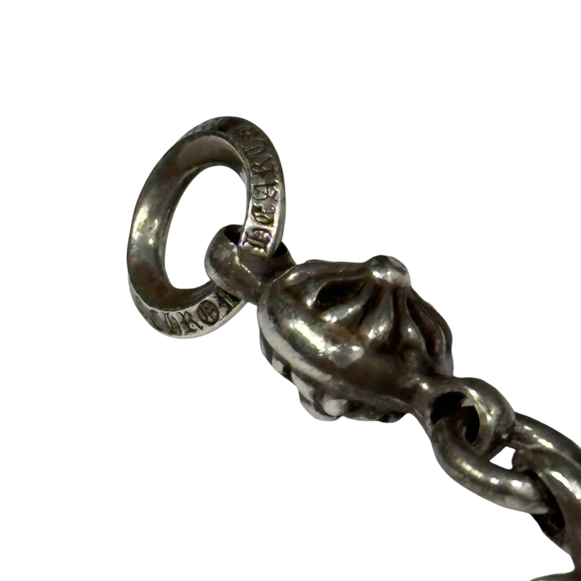 CHROME HEARTS(クロムハーツ) 1 Ball Tiny CH Cross Charm ＆ Ball Chain 1ボール タイニー CH クロス チャーム ボール チェーン ネックレス シルバー