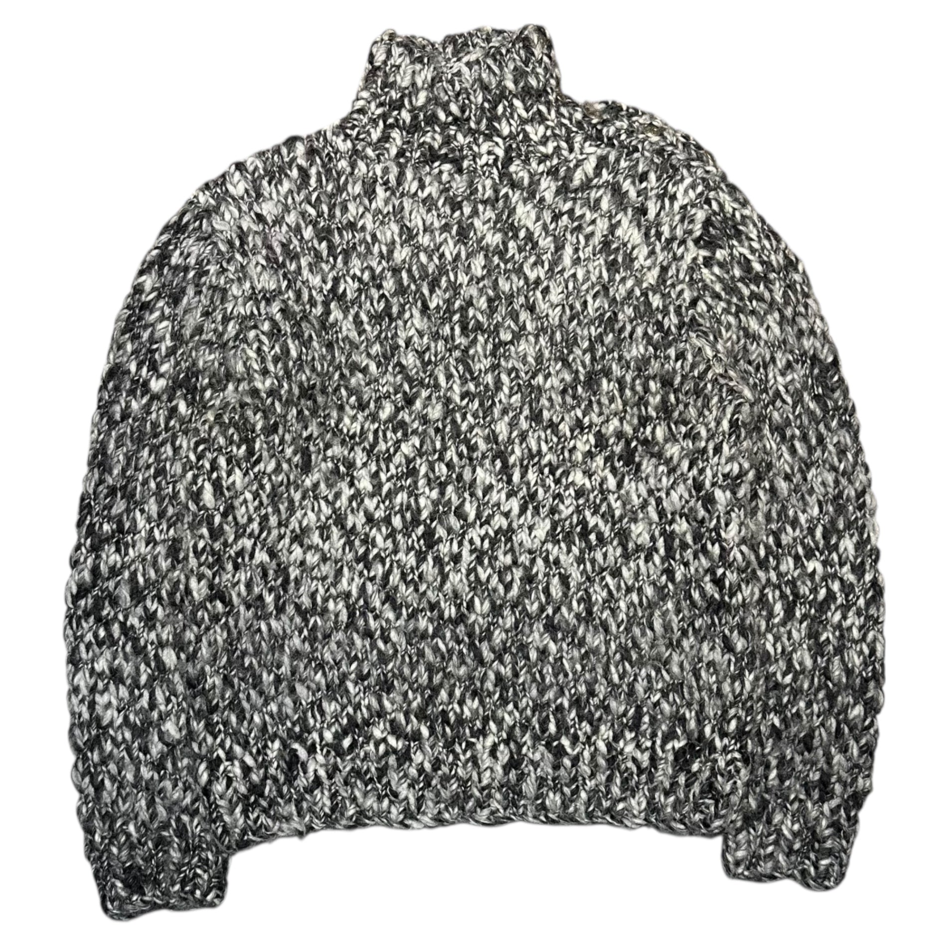 POLO RALPH LAUREN(ポロラルフローレン)  Shoulder Concho Hand-Knitted Pullover ショルダー コンチョ ハンド ニット プルオーバー L グレー 品質表示タグ切れ