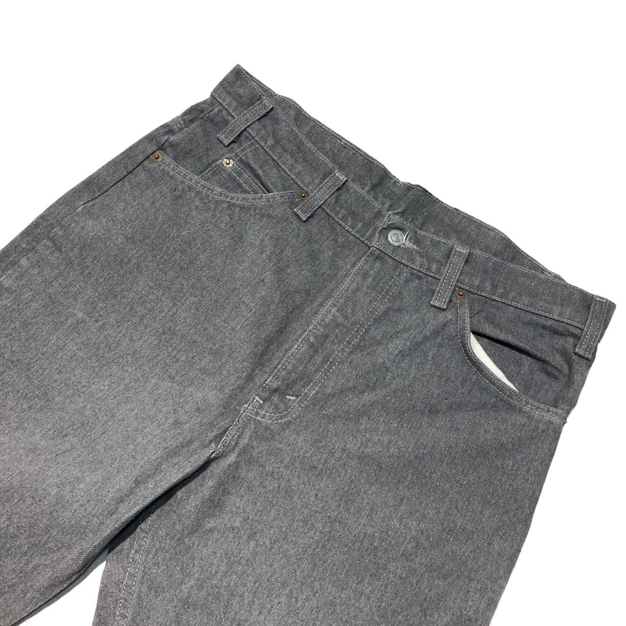 リーバイス ストレート デニムパンツ W32 グレー 新しく LEVI'S ジーパン メンズ 【中古】 【240222】 【PD】