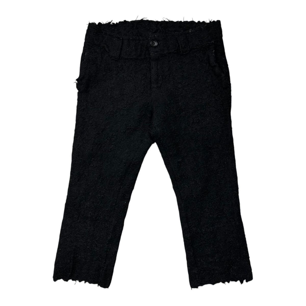 tricot COMME des GARCONS(トリココムデギャルソン) 2004AW Wool Felted Cropped Straight-Leg Pants ウール 縮絨 クロップド ストレート パンツ TN-P039 M ブラック AD2004