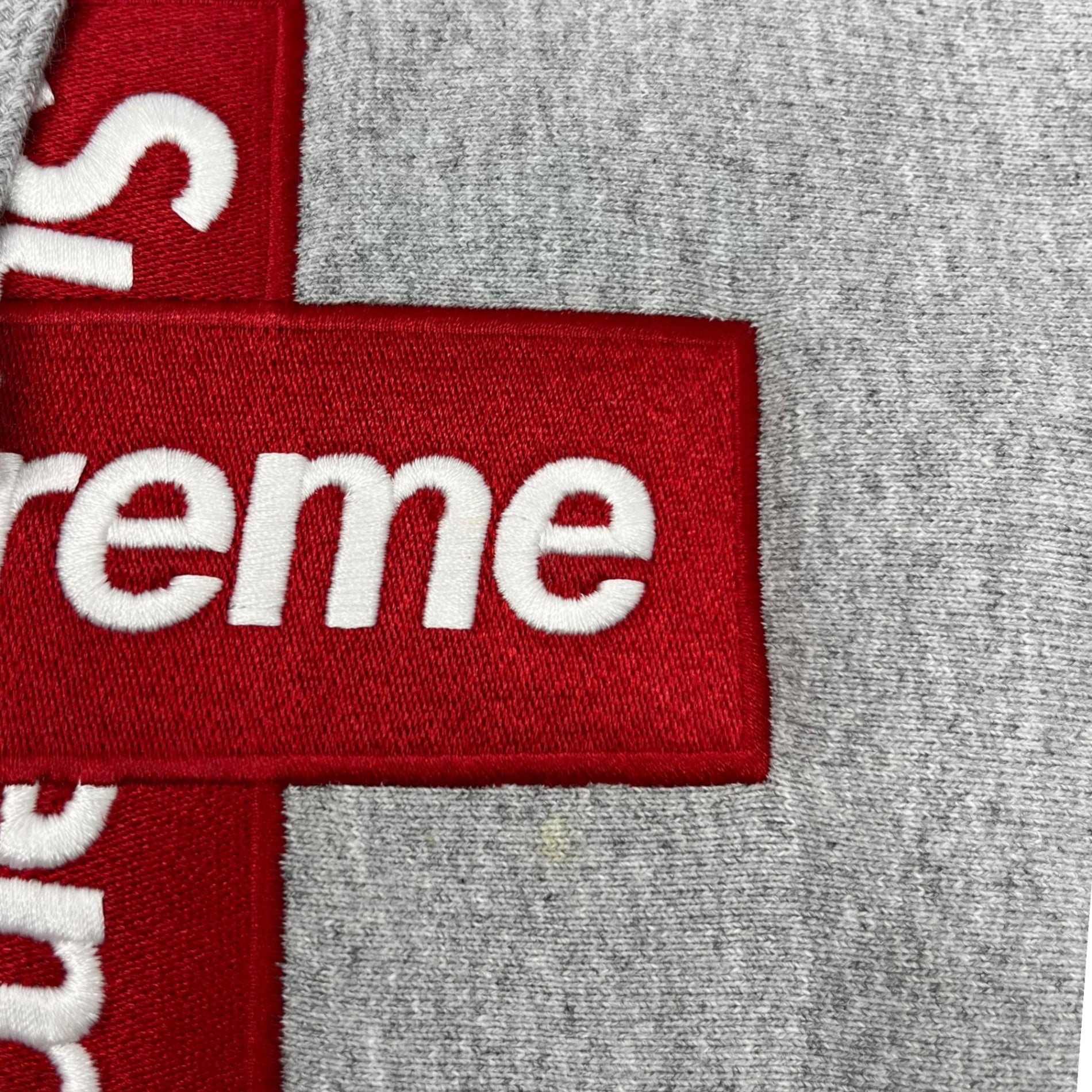 SUPREME(シュプリーム) 20AW Cross box logo hooded sweats クロス ロゴ フーデッド スウェット パーカー XL グレー×レッド