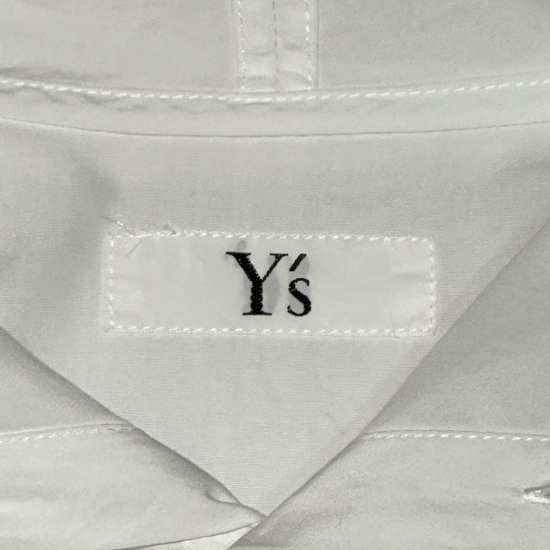 Y's(ワイズ) Full-button L/S Cotton Shirt フルボタン 長袖 コットン シャツ YQ-B06-001 FREE ホワイト