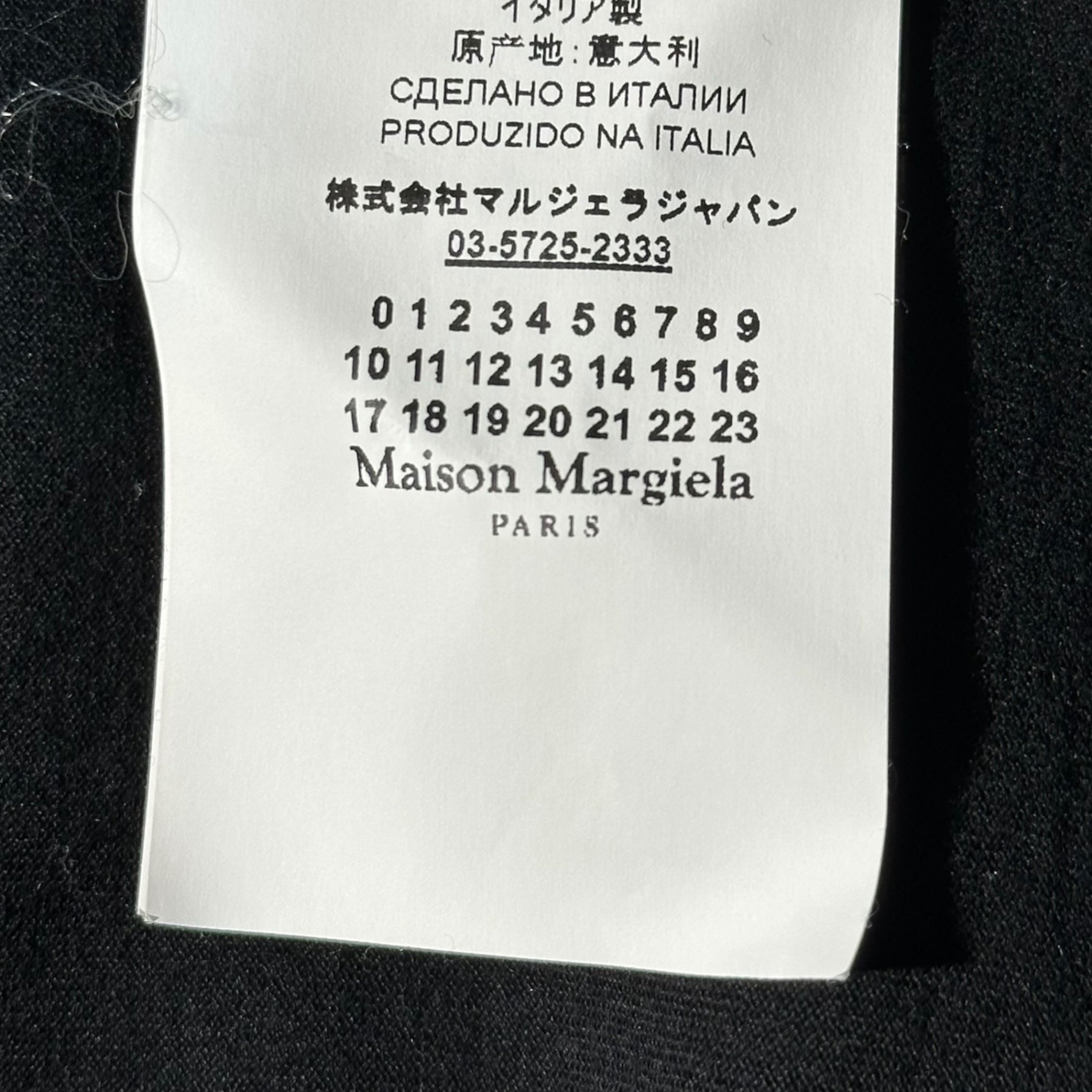 MAISON MARGIELA(メゾンマルジェラ) 20SS HOLES OVERSIZE T-SHIRT パンチホール オーバーサイズ Tシャツ S29GC0283 XS ブラック 男性着用可能