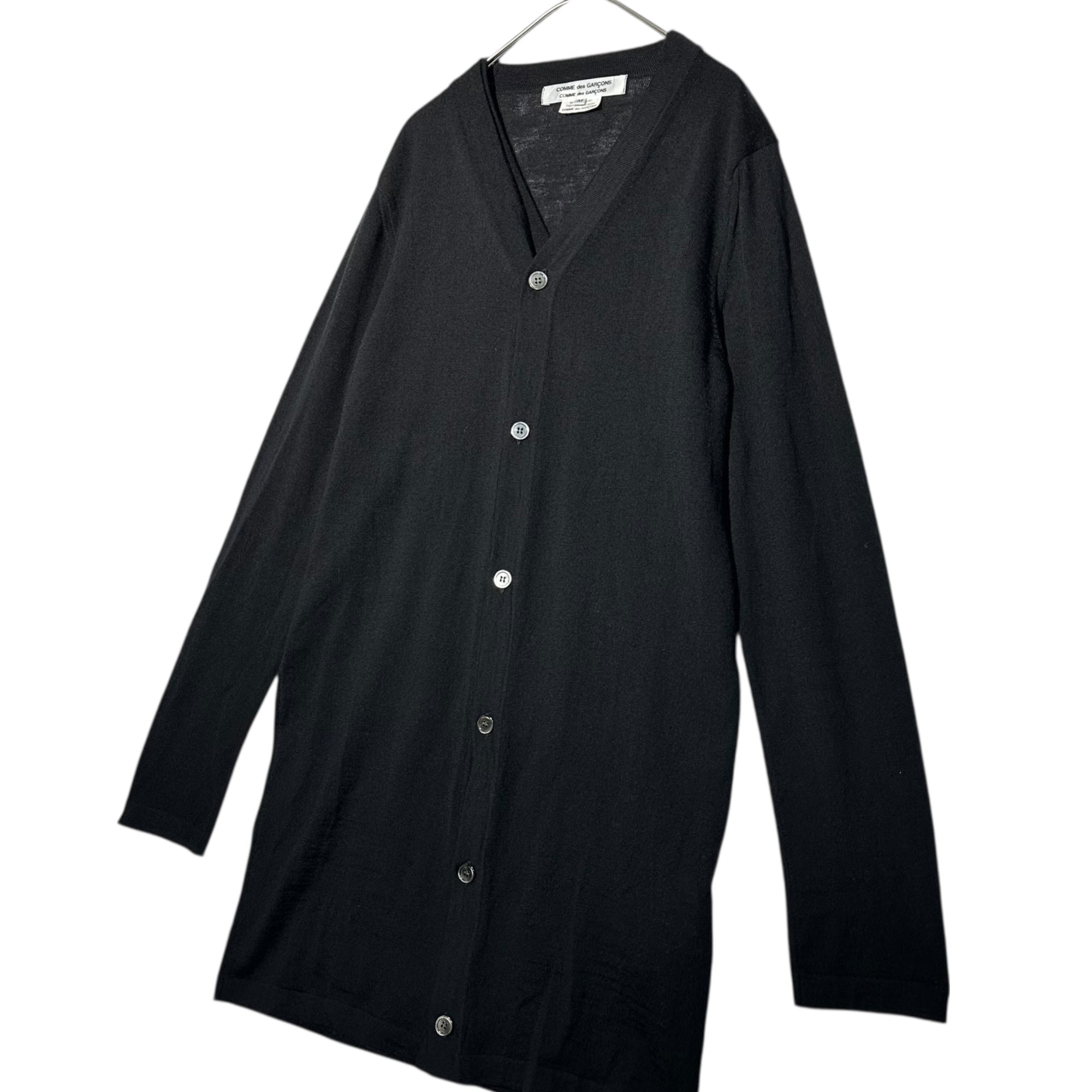 COMME des GARCONS COMME des GARCONS(コムデギャルソンコムデギャルソン) 20SS Double-Layered Cardigan ダブル レイヤード カーディガン RE-N003 M ブラック AD2019