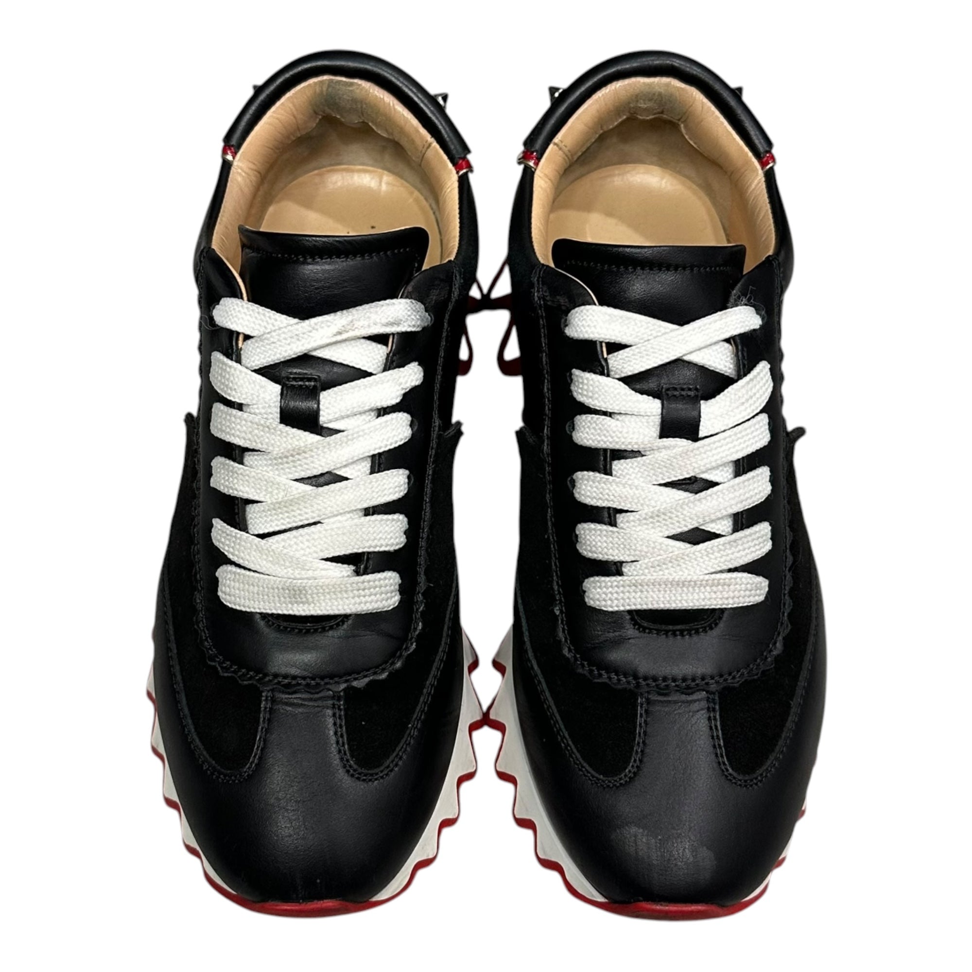 Christian Louboutin(クリスチャンルブタン) LOUBISHARK FLAT ルビシャーク 厚底 スニーカー 35 ブラック×レッド