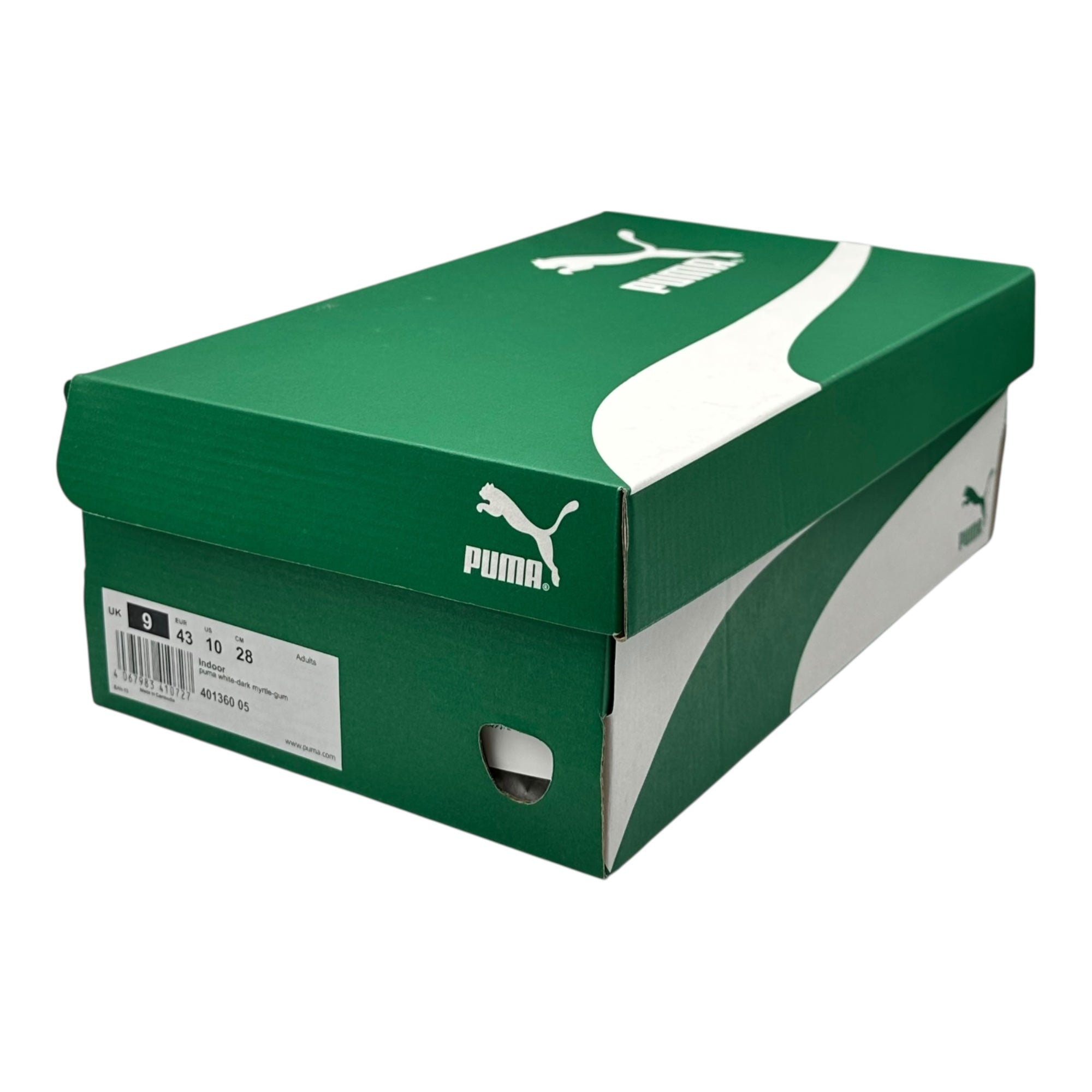 PUMA(プーマ) EXCLUSIVE INDOOR 限定 インドア ローカットスニーカー 401360-05 28.0cm ホワイト×グリーン