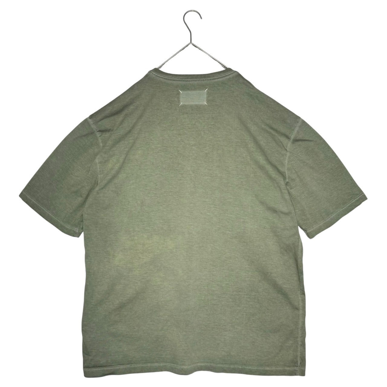 MAISON MARGIELA(メゾンマルジェラ) 21SS OVERSIZE GMT DYE T-SHIRT オーバーサイズ ガーメントダイ  Tシャツ S50GC0646 44 カーキ 半袖 四つタグ