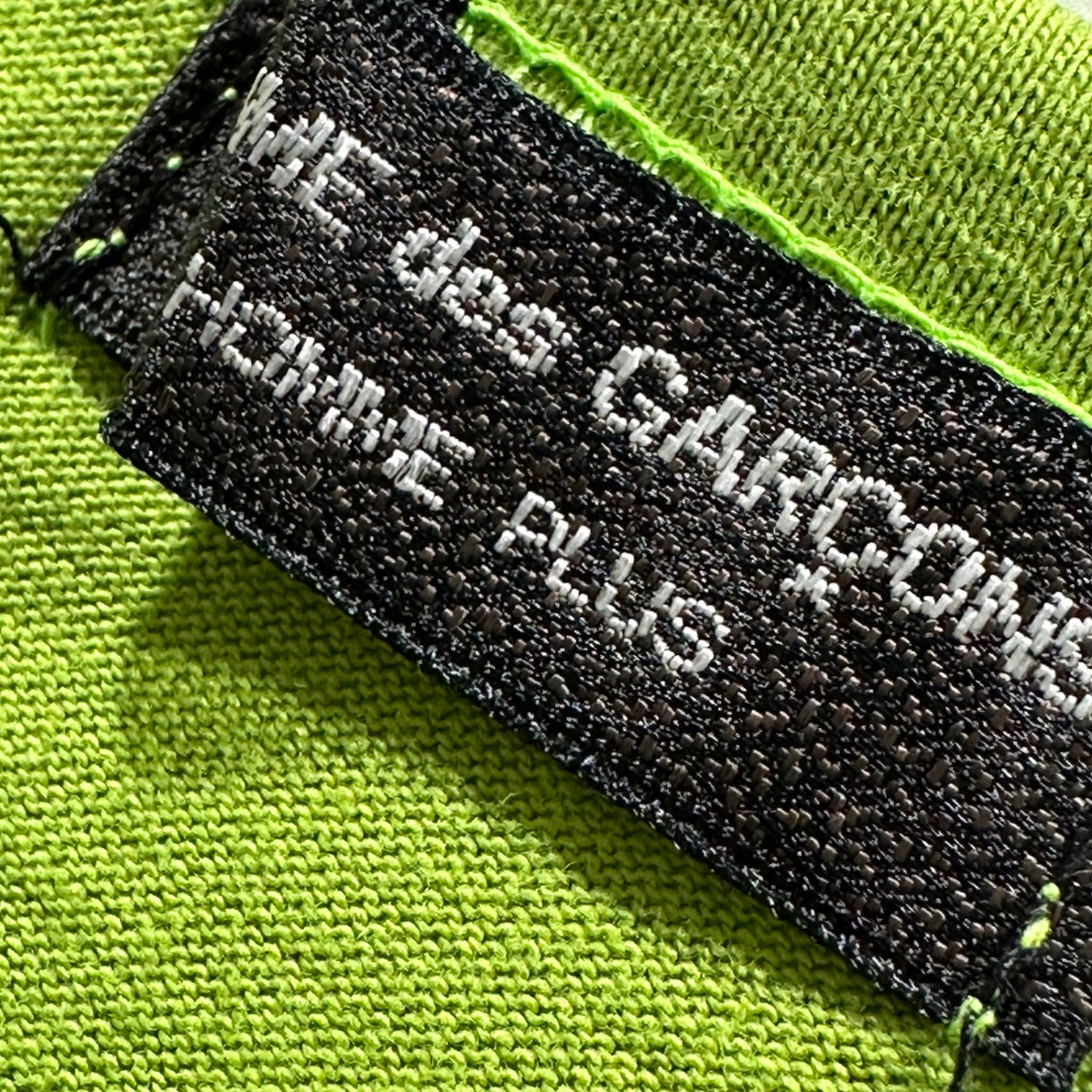 COMME des GARCONS HOMME PLUS(コムデギャルソンオムプリュス) 1997SS Basic Crew-Neck T-Shirt ベーシック クルーネック Tシャツ PT-100220 FREE グリーン AD1996 90s アーカイブ シングルステッチ チェック期