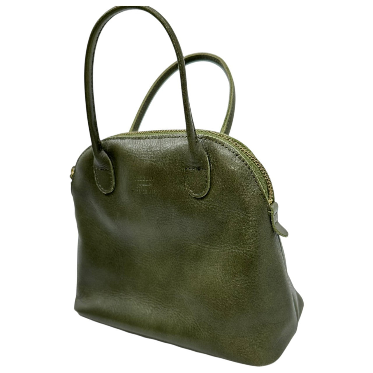 TIDEWAY(タイドウェイ) Leather Hand Bag レザー ハンド バッグ カーキ