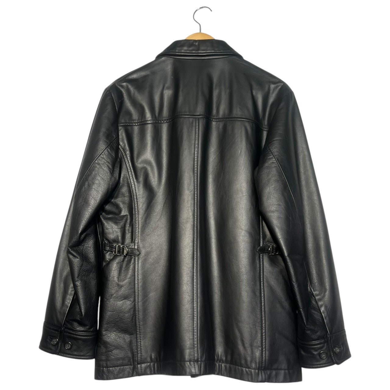 TETE HOMME(テットオム) 00's  cow hide leather jacket カウハイド レザー ジャケット コート 本革 16385002 L ブラック