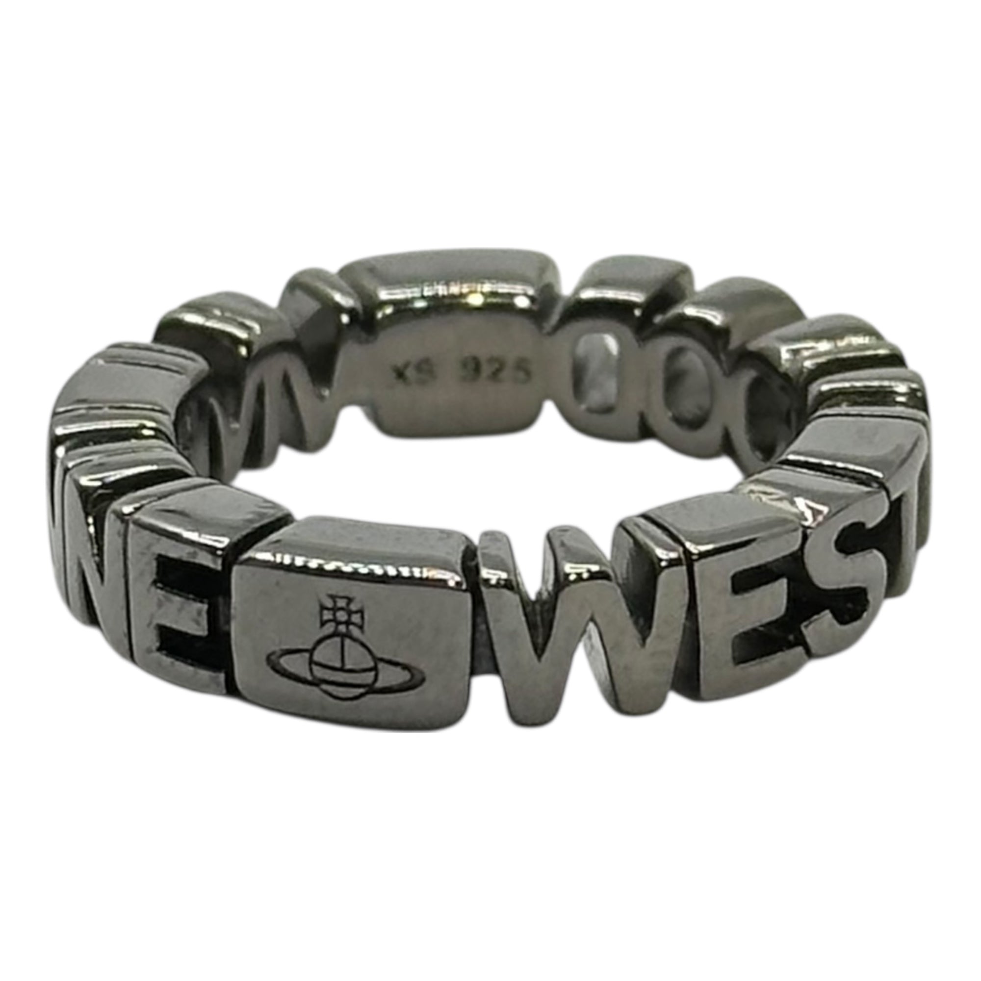 Vivienne Westwood(ヴィヴィアンウエストウッド) Brand Logo & Orb Rings ブランド ロゴ アンド オーブ リング 指輪 ブラック