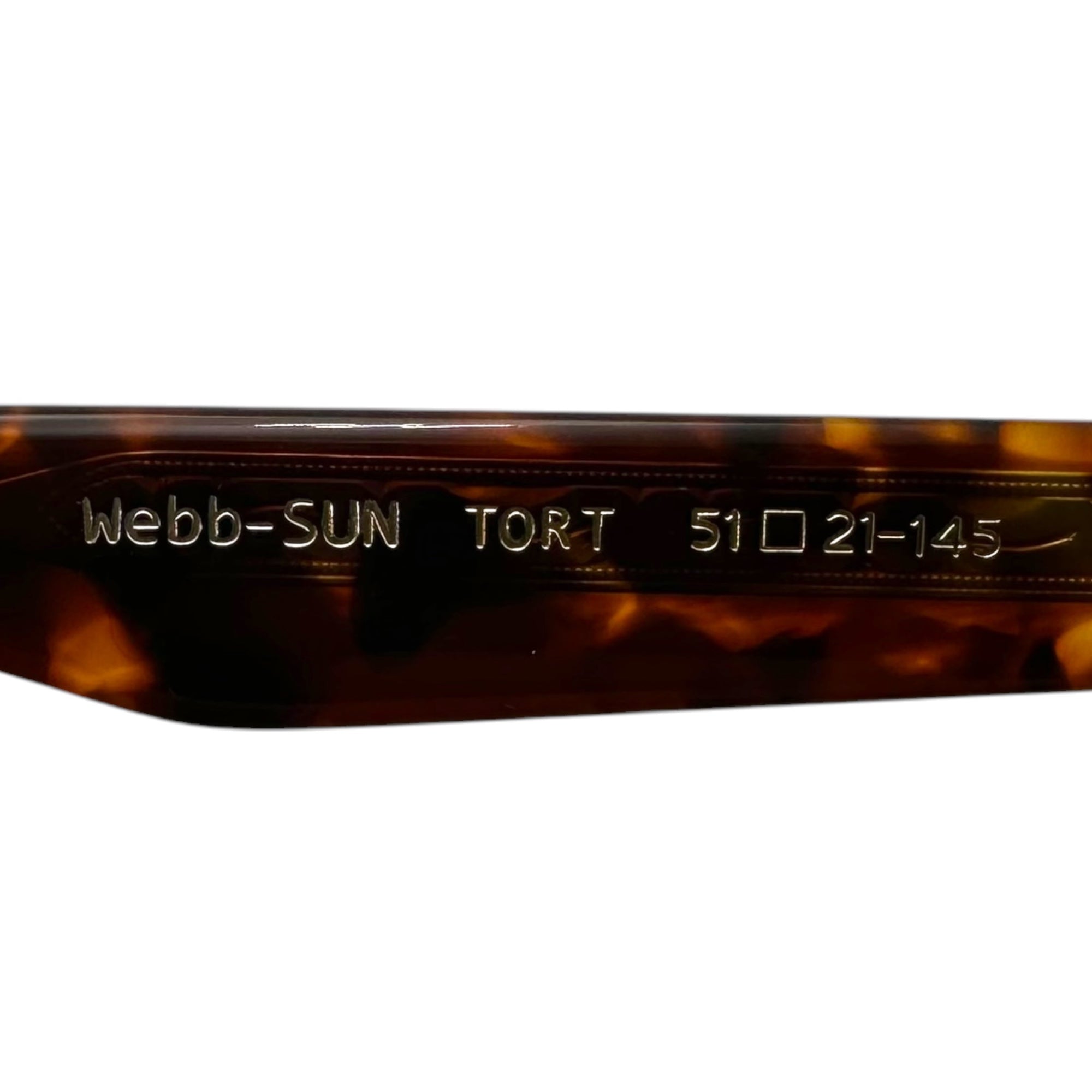 EYEVAN(アイヴァン) Webb - SUN (TORT S BR) ウェリントン サングラス 鼈甲 51□21-145 ブラウン メガネ 眼鏡