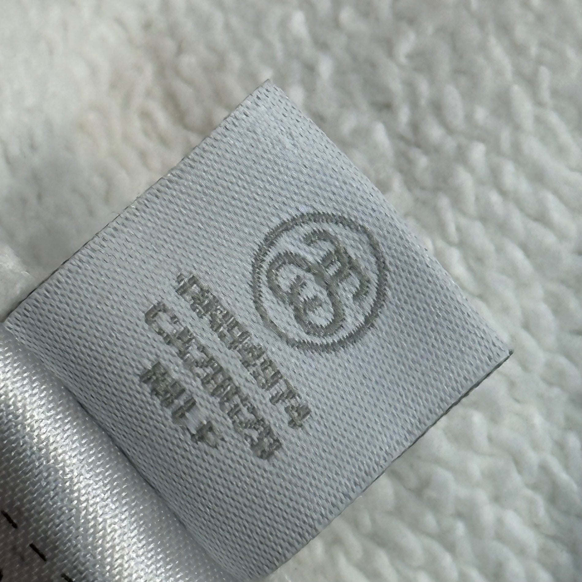 STUSSY(ステューシー) Built Built Tough Pigment Dyed Hoodie ロゴ フーディー M ホワイト プルオーバー パーカー