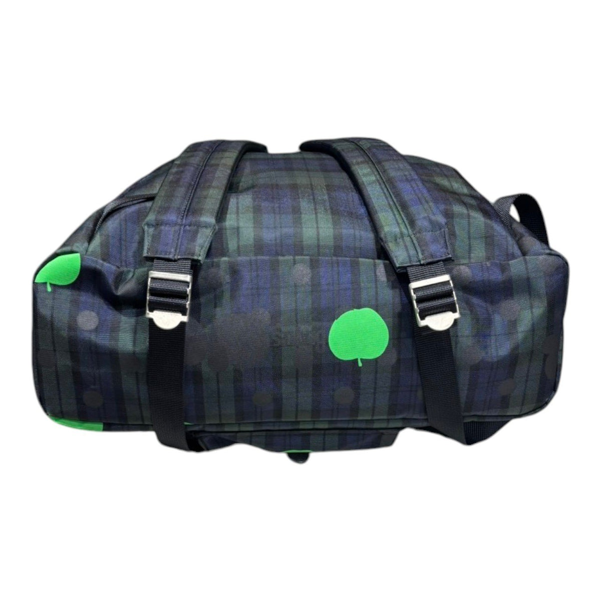 THE BEATLES COMME des GARCONS(ザビートルズコムデギャルソン) The Beatles Green Apple & Check Daypack ザ ビートルズ グリーンアップル & チェック デイパック グリーン×ネイビー