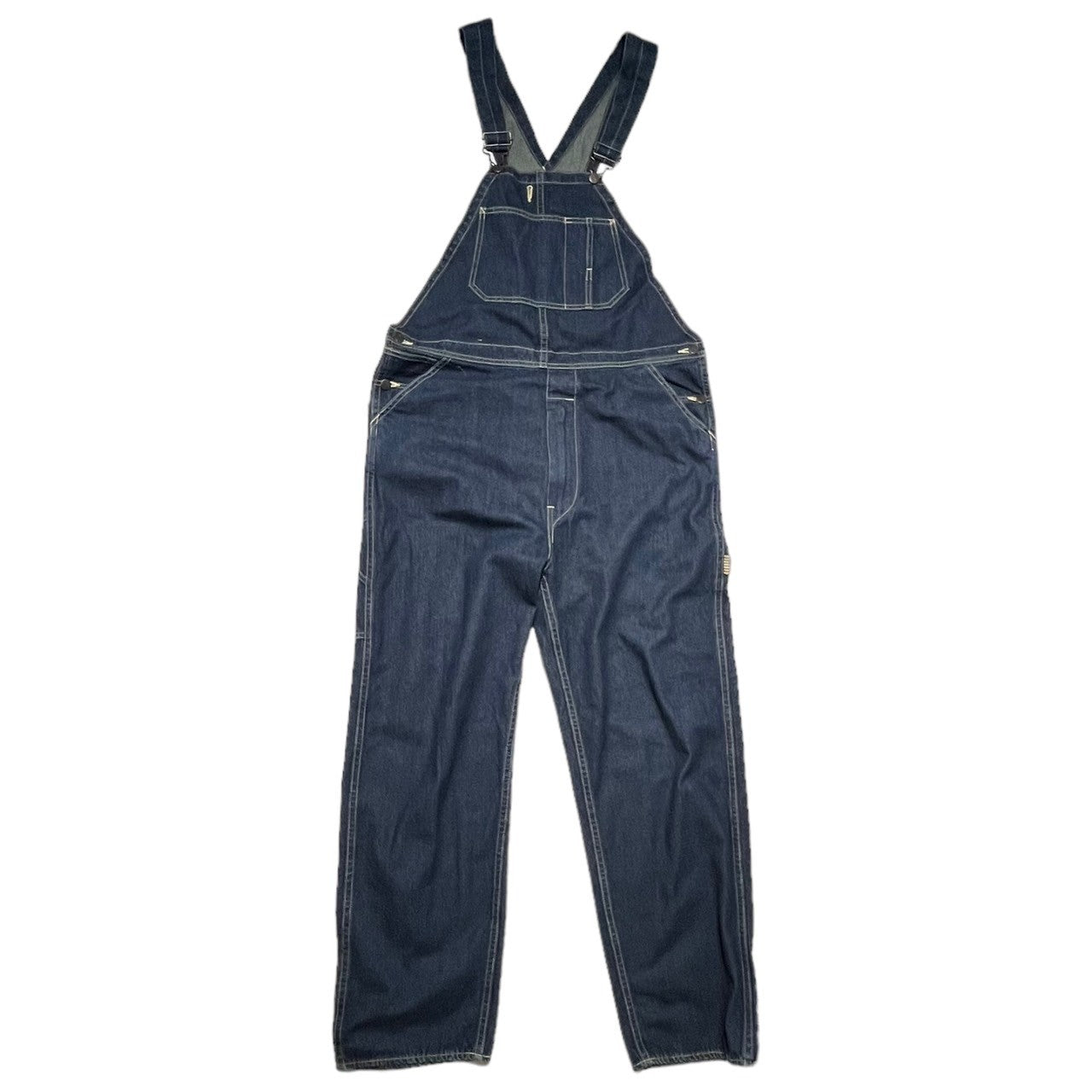 A BATHING APE(アベイシングエイプ) 00's Logo patch denim overalls ロゴ パッチ デニム オーバーオール  L インディゴ Y2K