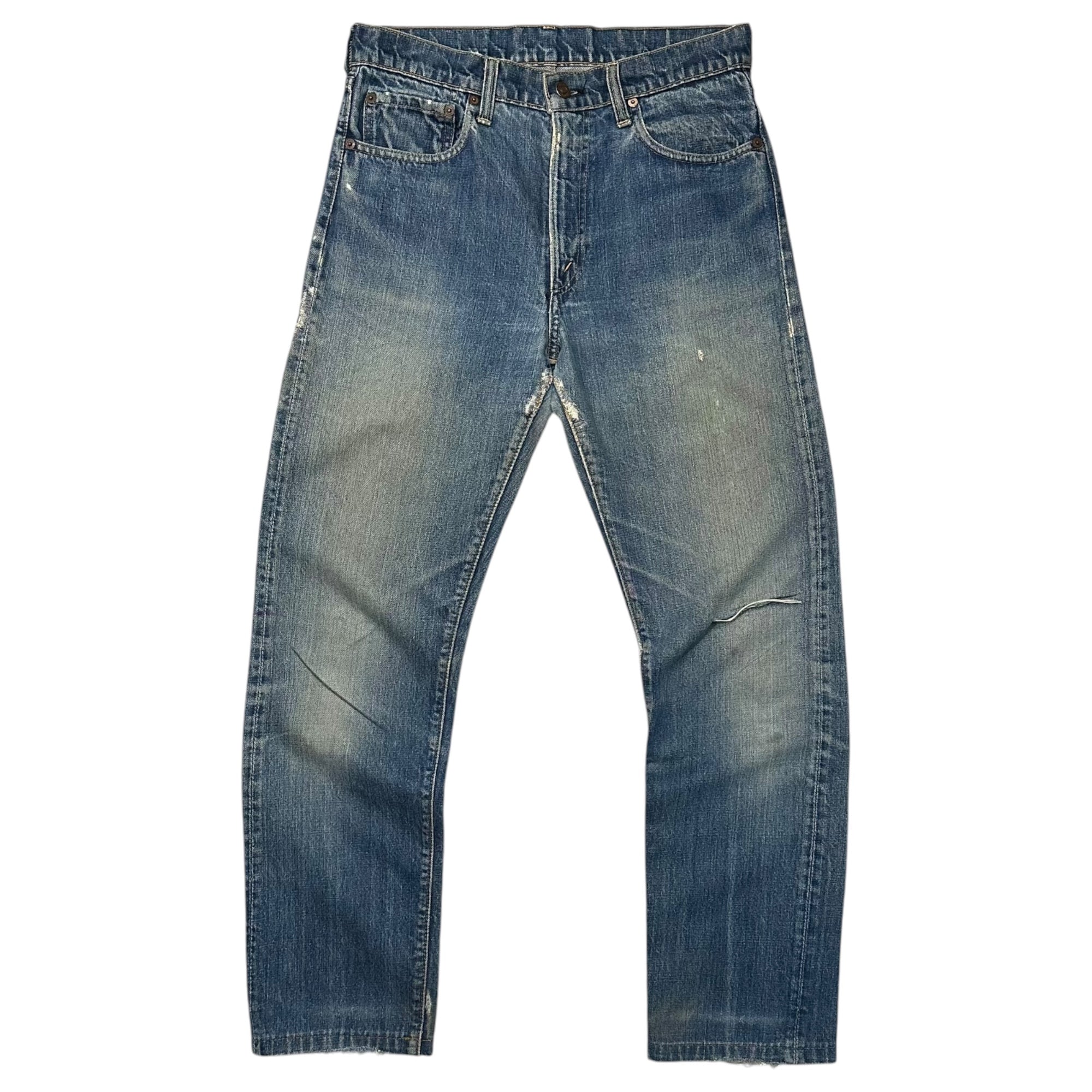 Levi's(リーバイス) 1967~1969's 505 BIG E Denim Pants ヴィンテージ デニム パンツ 実寸約W31.5 インディゴ 60’s 60年代 42TARON 並行ステッチ 均等V 最初期