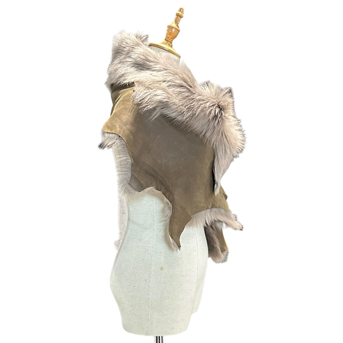 KARL DONOGHUE(カールドノヒュー) Lambskin Fur Cape ラムスキン ファー ケープ FREE ブラウン