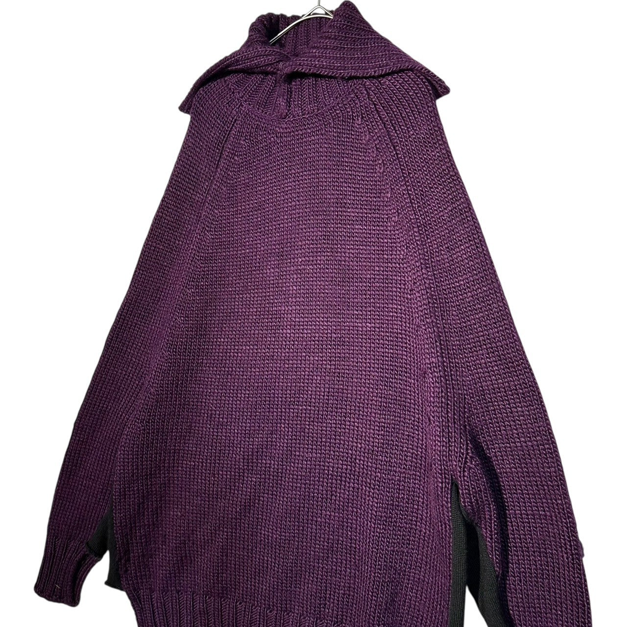 YOHJI YAMAMOTO(ヨウジヤマモト) Old High Neck Low Gauge Long Sleeve Wide Knit オールド ハイネック ローゲージ 長袖 ワイド ニット FV-K48-168 3(L程度) パープル