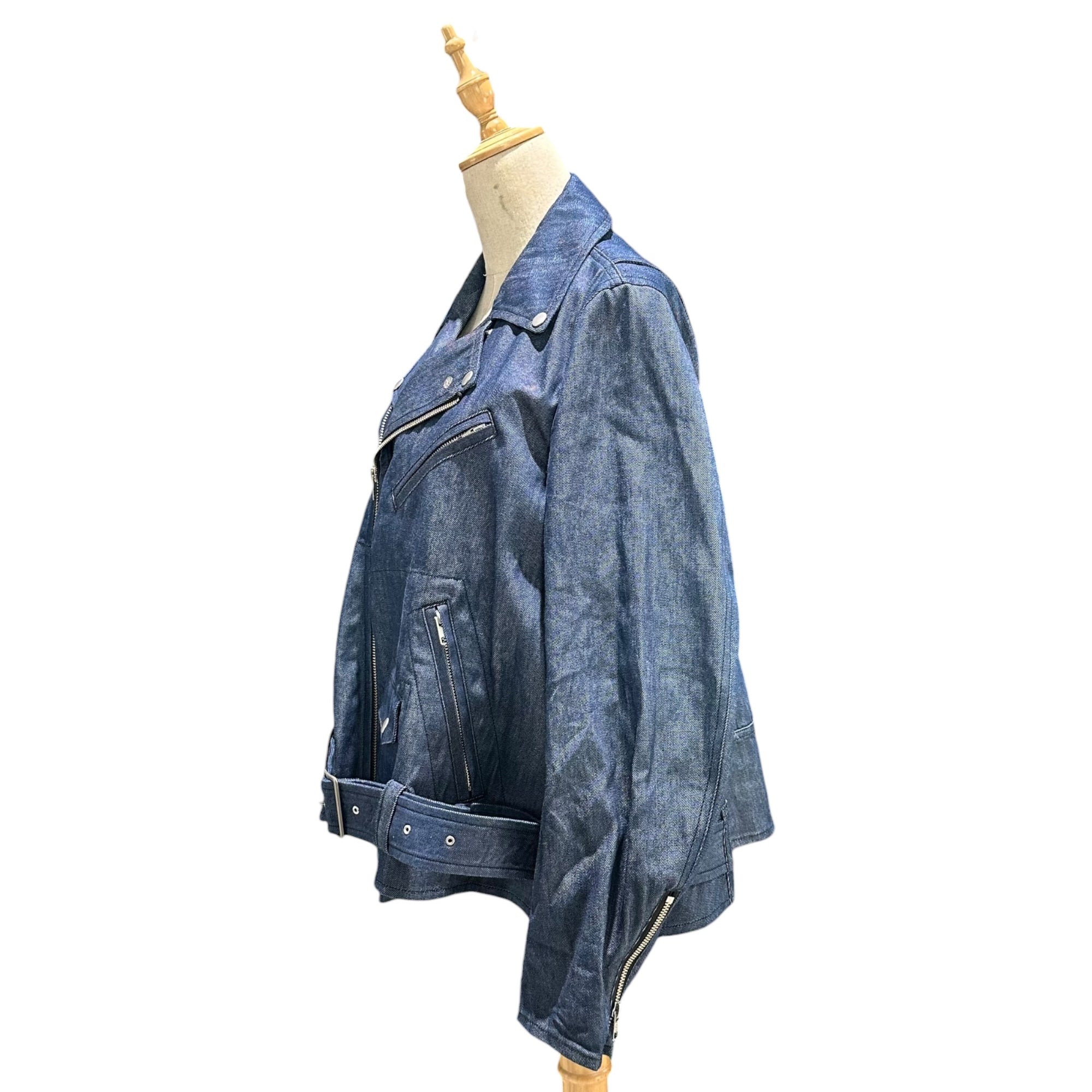 BLACK COMME des GARCONS(ブラックコムデギャルソン) 2026SS 9oz Denim Rider Jacket デニム ライダース ジャケット 1Q-J002 XS インディゴ AD2025