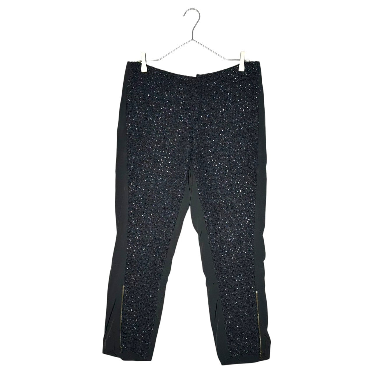 MARNI(マルニ) Wool nylon switch hem zip straight pants ウールナイロン 切替 裾 ジップ ストレート パンツ F10PAMAG23QUYTN160 40(L程度) ネイビー×ブラック