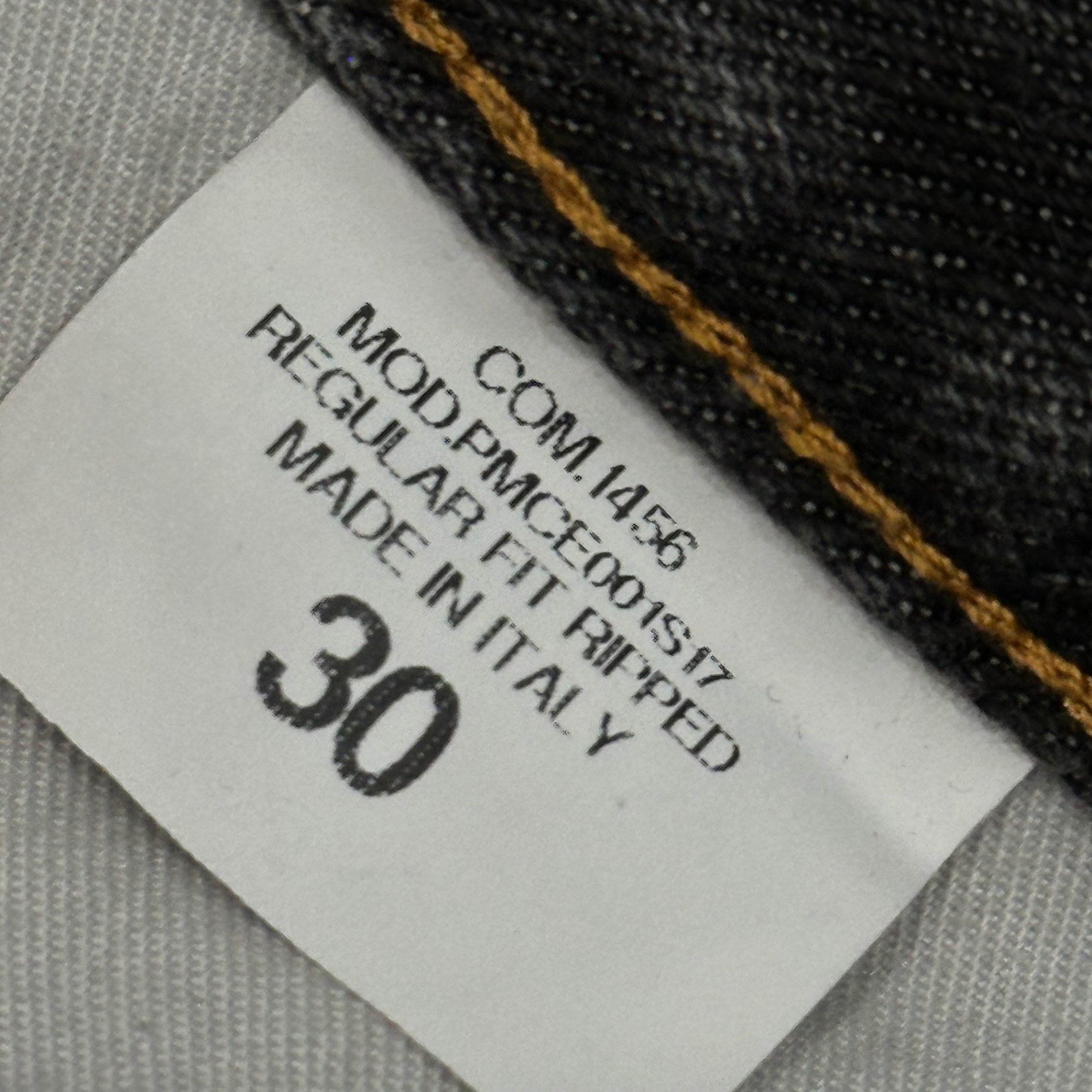 Palm Angels(パームエンジェルス) Crash Skinny Jeans クラッシュ スキニー ジーンズ PMCE001S17 30 ブラック ダメージ加工 デニム パンツ