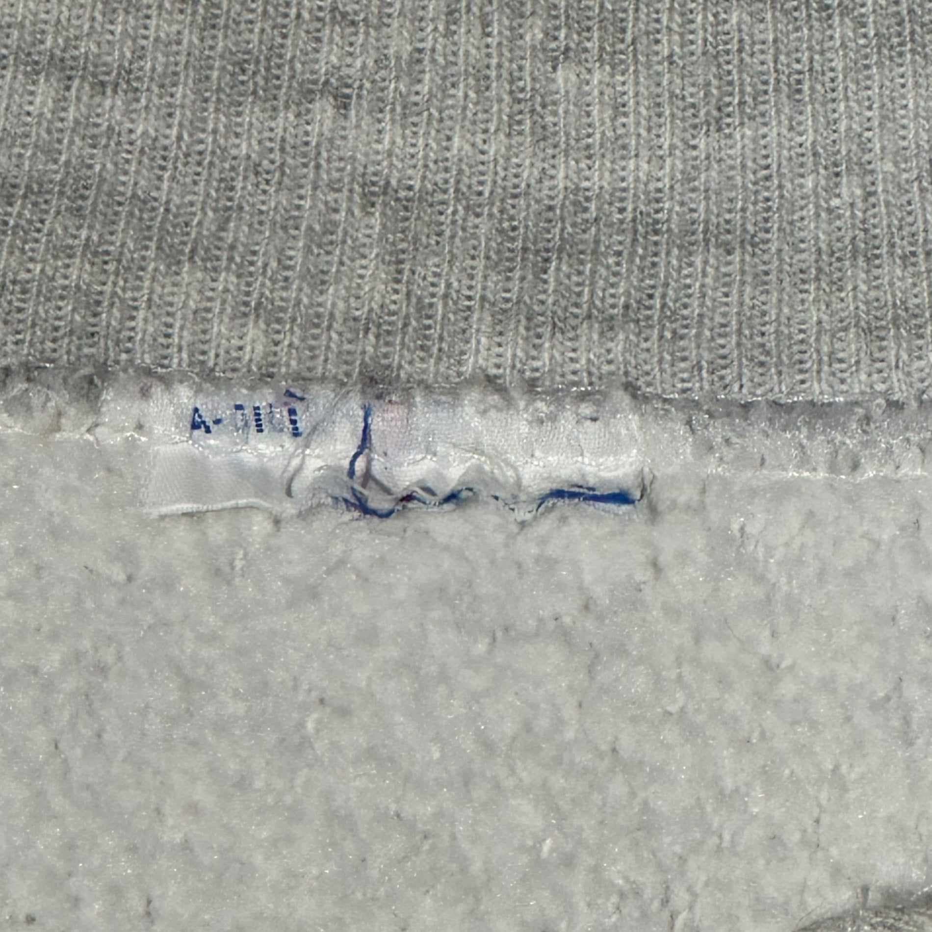 Champion(チャンピオン) 90's USA made REVERSE WEAVE Sweatshirt Blouson リバースウィーブ スウェット ブルゾン 表記無(M程度) ライトグレー 90年代 ヴィンテージ 古着 ジャケット トリコタグ USA製