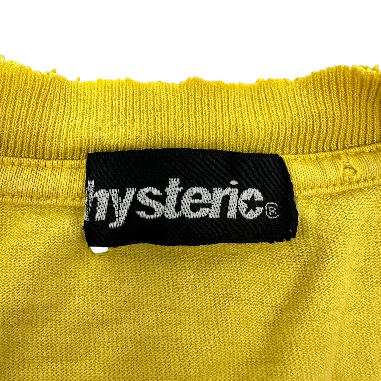 HYSTERIC GLAMOUR(ヒステリックグラマー) 90's HYS GIRL PRINT TEE ヒス ガール プリント Tシャツ FREE イエロー 90年代 車