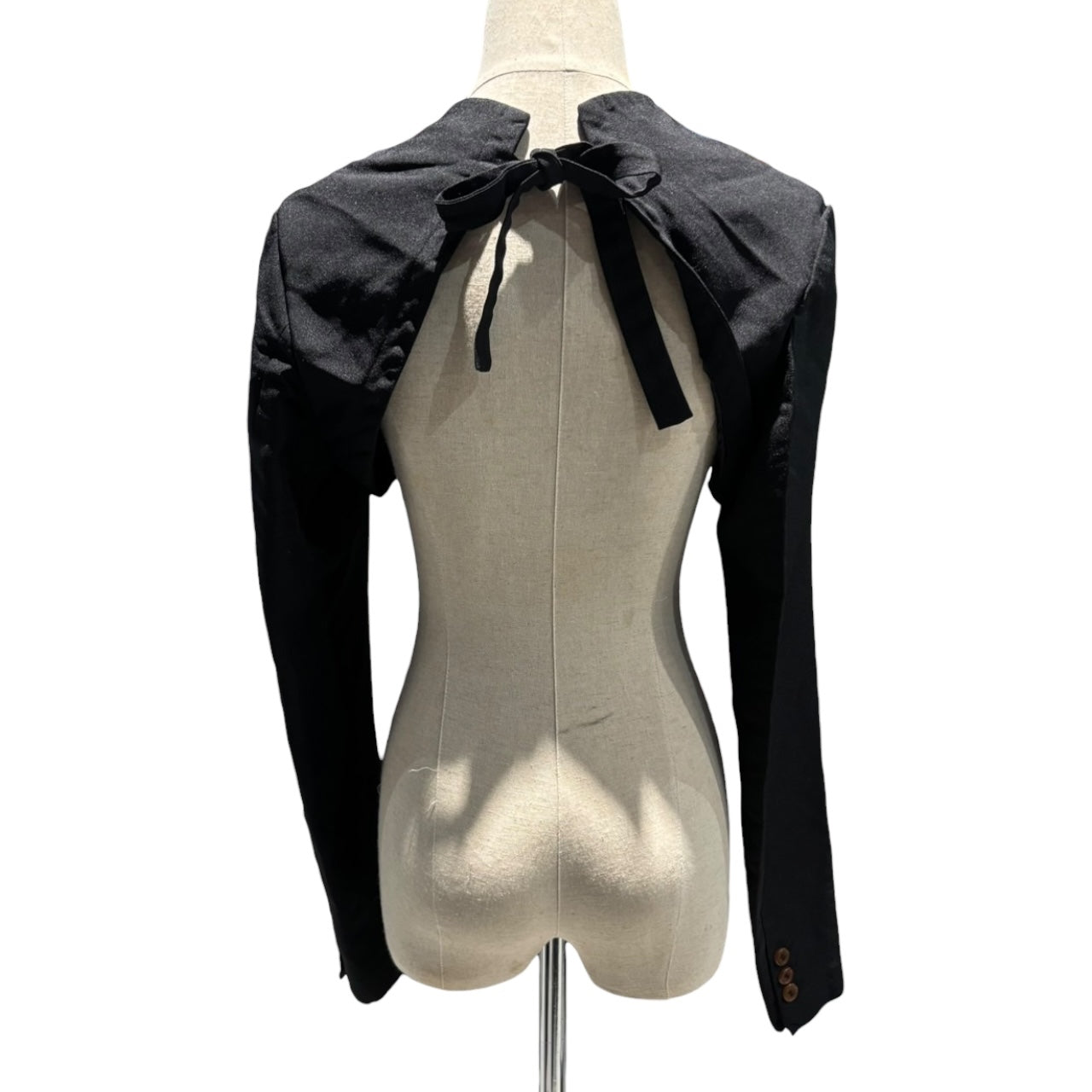 COMME des GARCONS COMME des GARCONS(コムデギャルソンコムデギャルソン) Polyester Shrink-Resistant Attached Sleeves ポリエステル 縮絨 付け袖 RM-J002 M ブラック