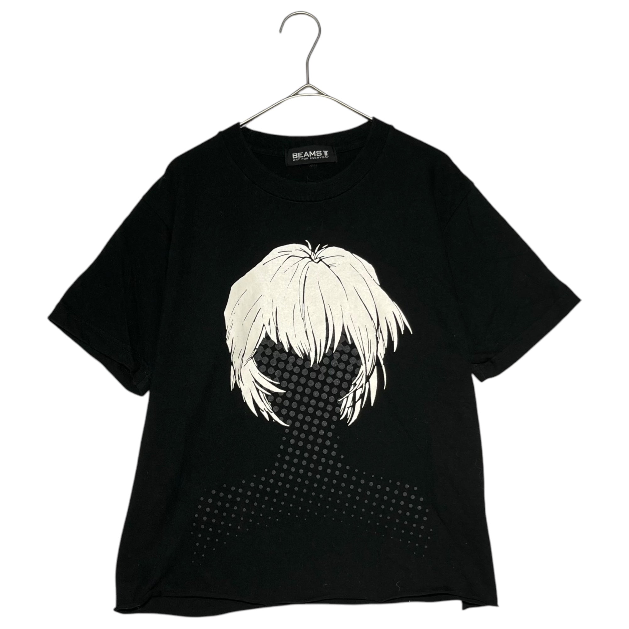 BEAMS T(ビームスティ) EVANGELION 綾波レイ コラボ Tシャツ 表記無し(S程度) ブラック 新世紀エヴァンゲリオン