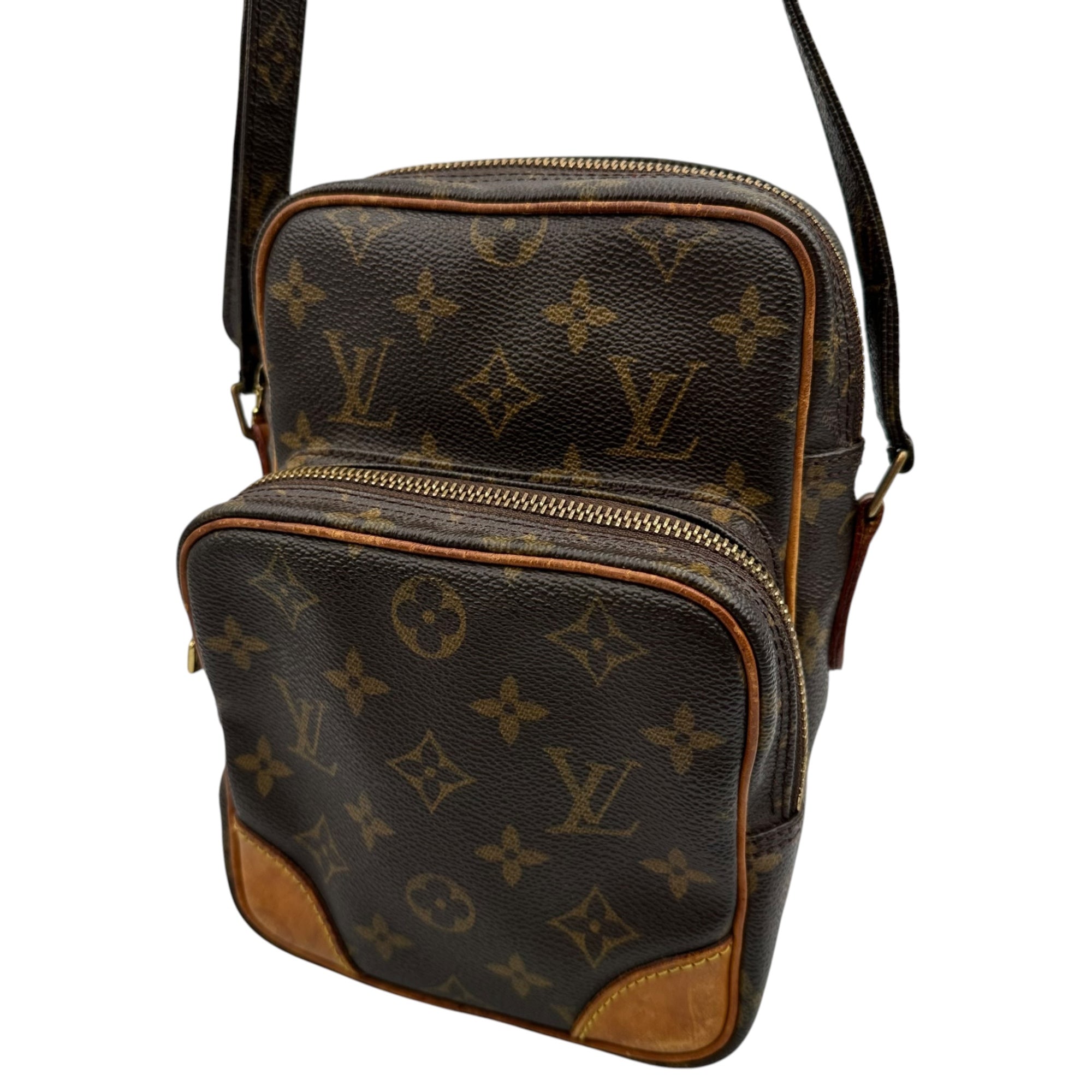 LOUIS VUITTON(ルイヴィトン) 2000's Amazon Monogram Shoulder Pouch アマゾン モノグラム ショルダー ポーチ バッグ M45236 ブラウン 製造番号：AR0090