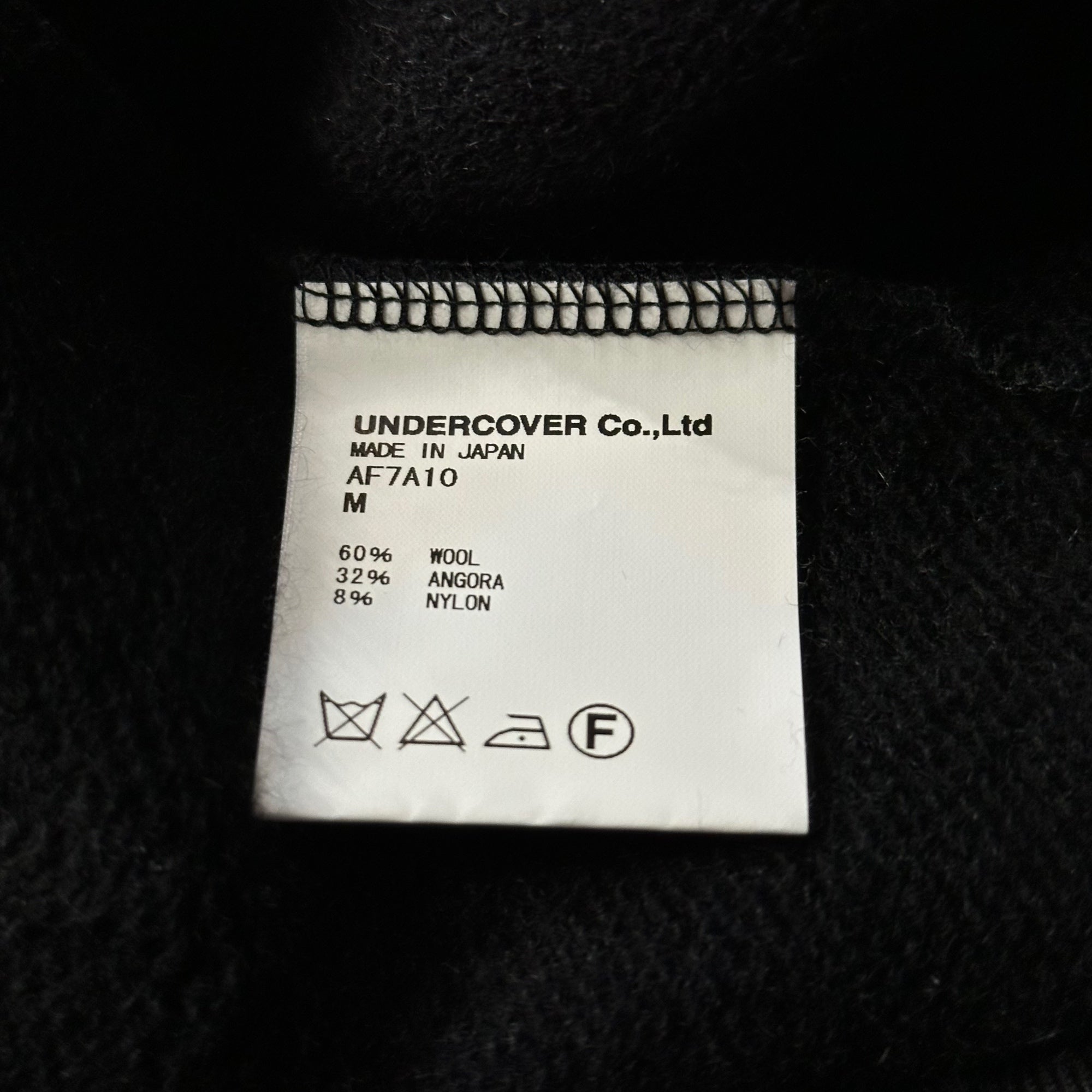 AFFA(エーエフエフエー) UA LOGO WOOL MIX ZIP HOODIE ロゴ ウール混 ジップ アップ パーカー FA7A10 M ブラック
