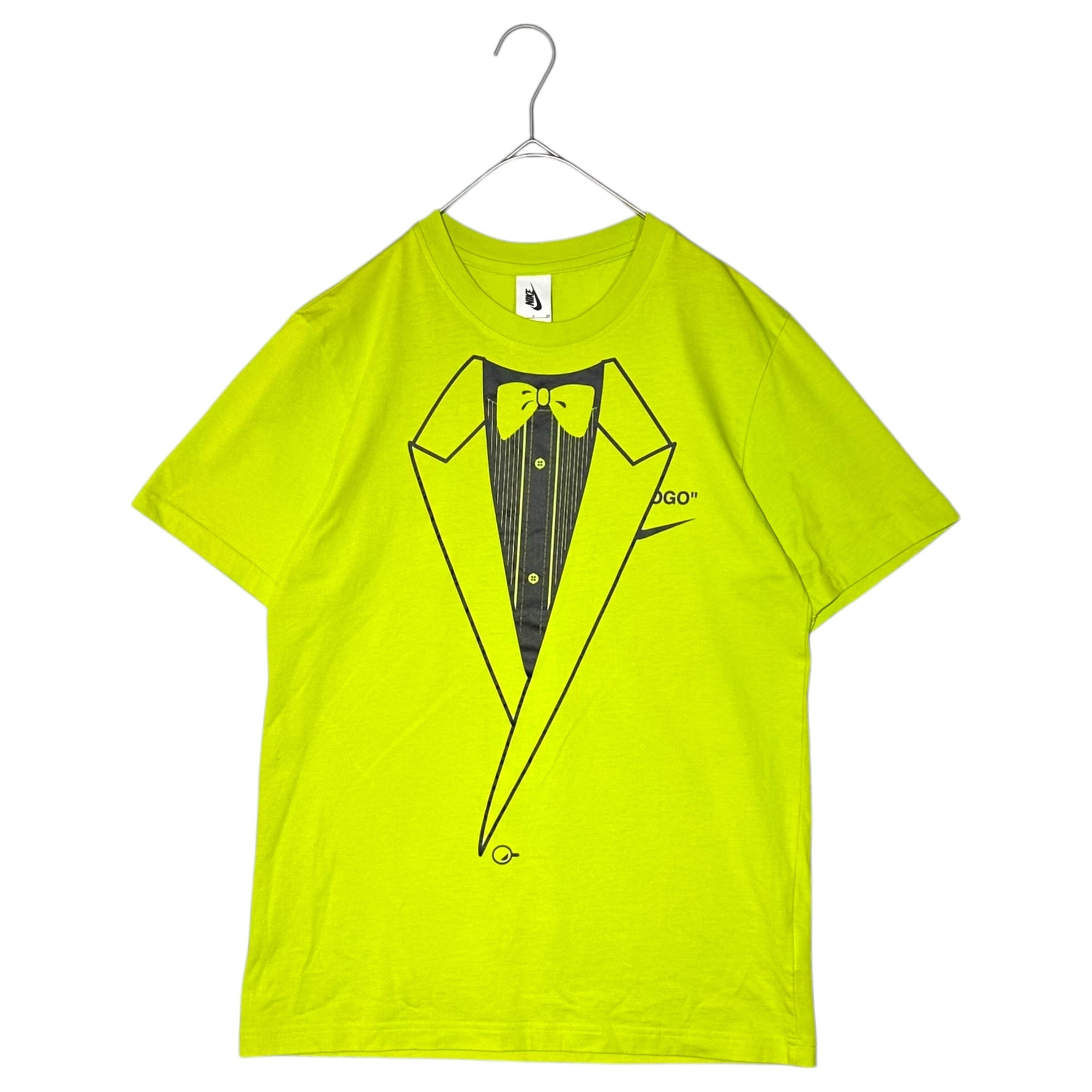 NIKE×Off-White(ナイキ×オフホワイト) NRG A6 Tee "Lime Green" トロンプルイユ Tシャツ BQ0827-389 S ライムグリーン コラボ